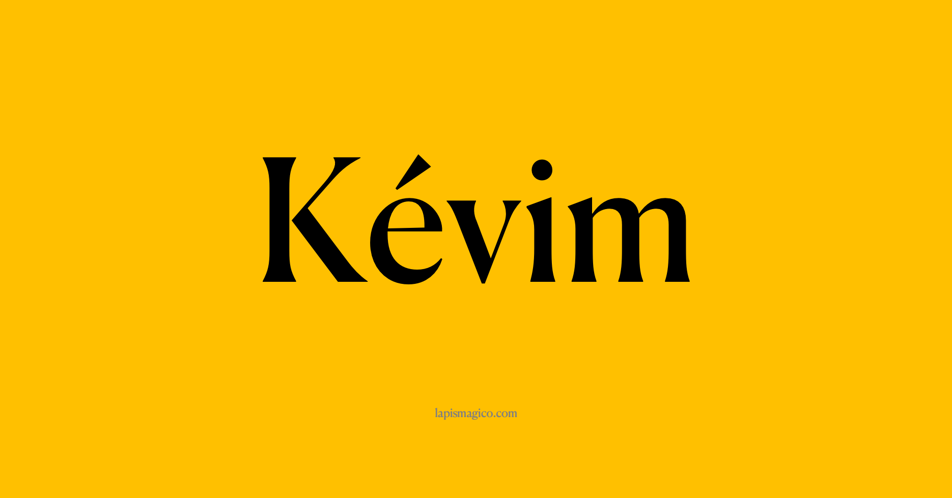 Nome Kévim, ficha divertida com pontilhado para crianças