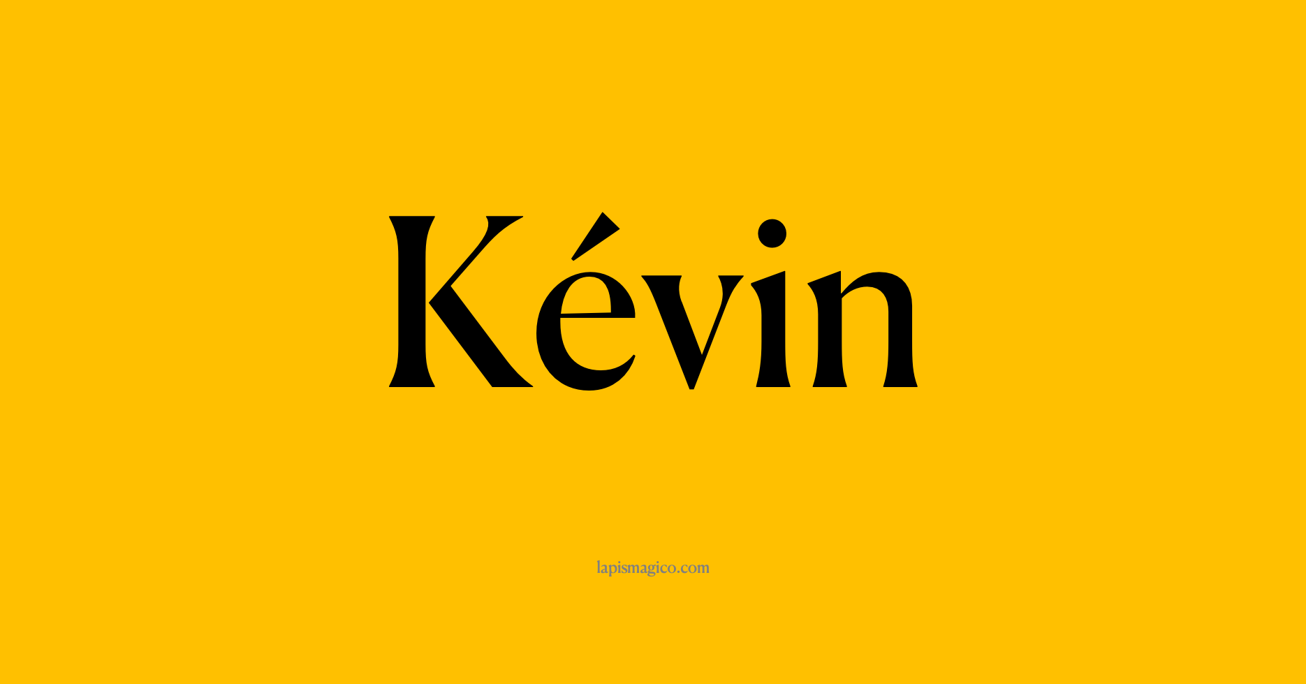 Nome Kévin, ficha divertida com pontilhado para crianças