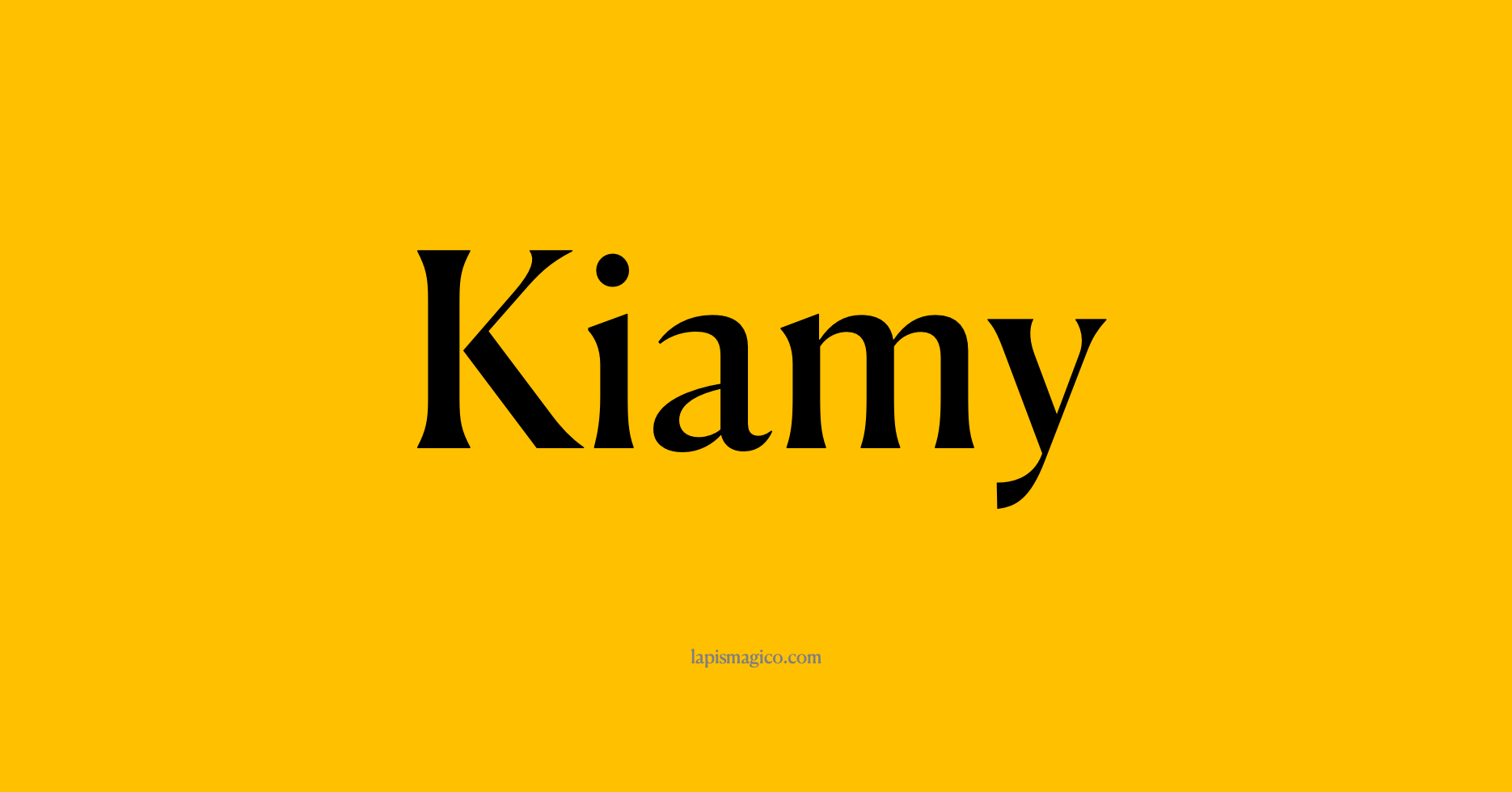 Nome Kiamy, ficha divertida com pontilhado para crianças