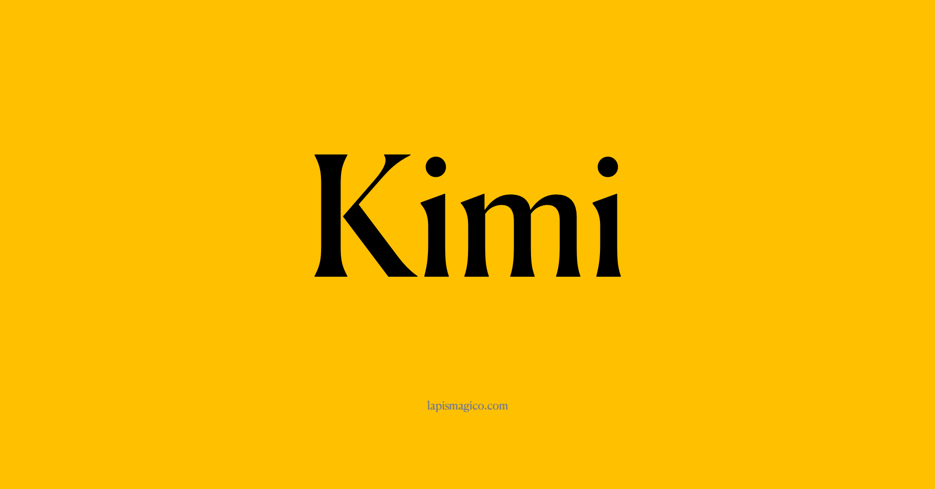 Nome Kimi, ficha divertida com pontilhado para crianças