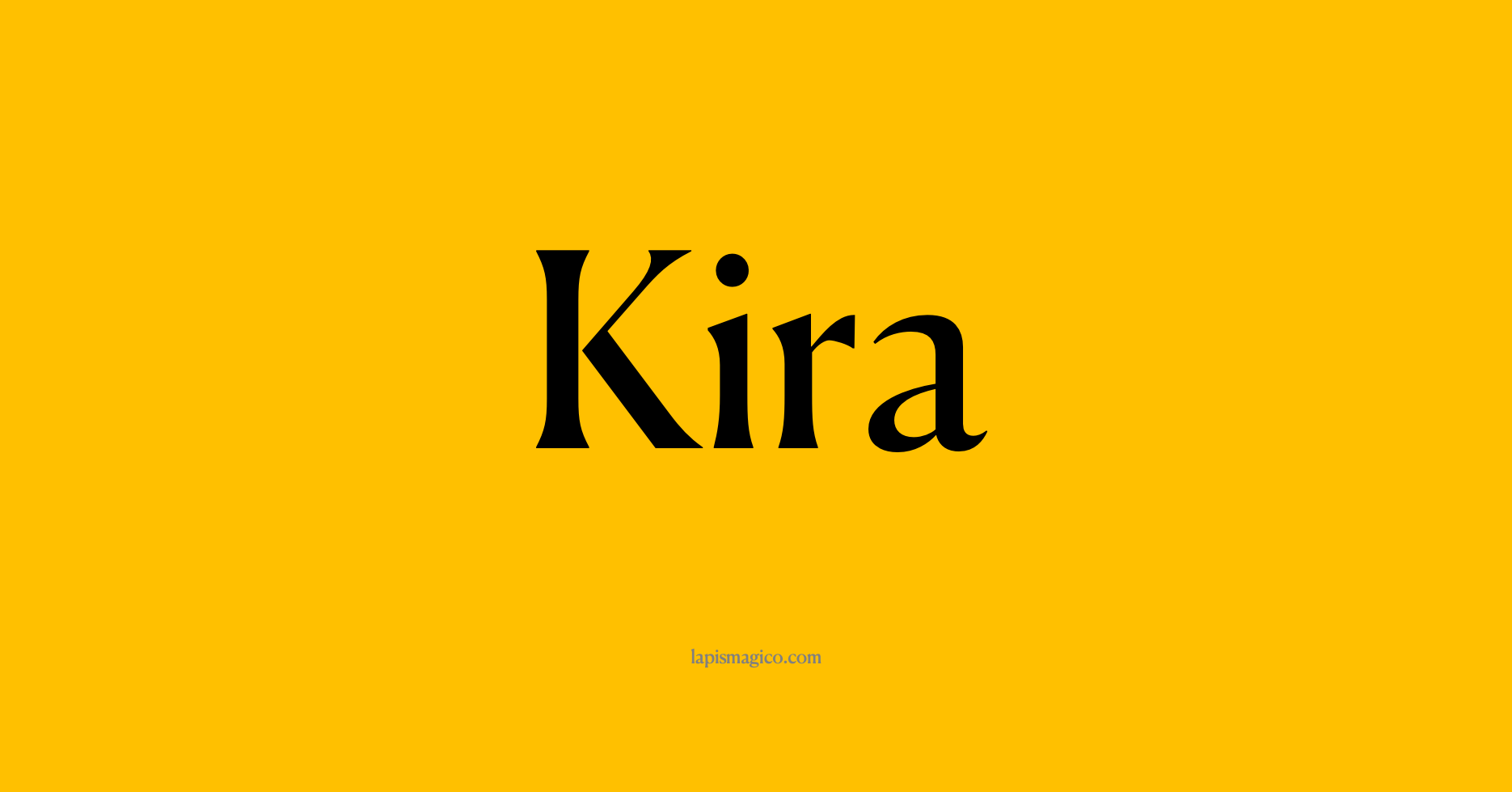 Nome Kira, ficha divertida com pontilhado para crianças