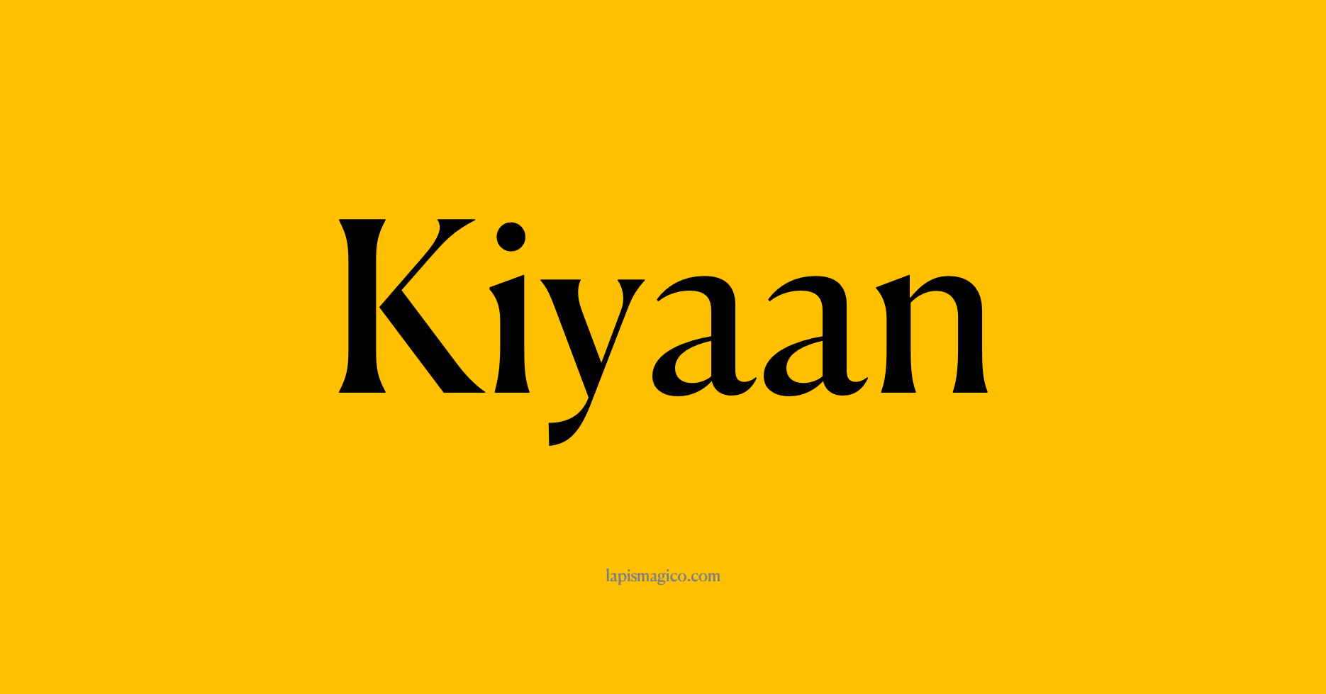 Nome Kiyaan, ficha divertida com pontilhado para crianças