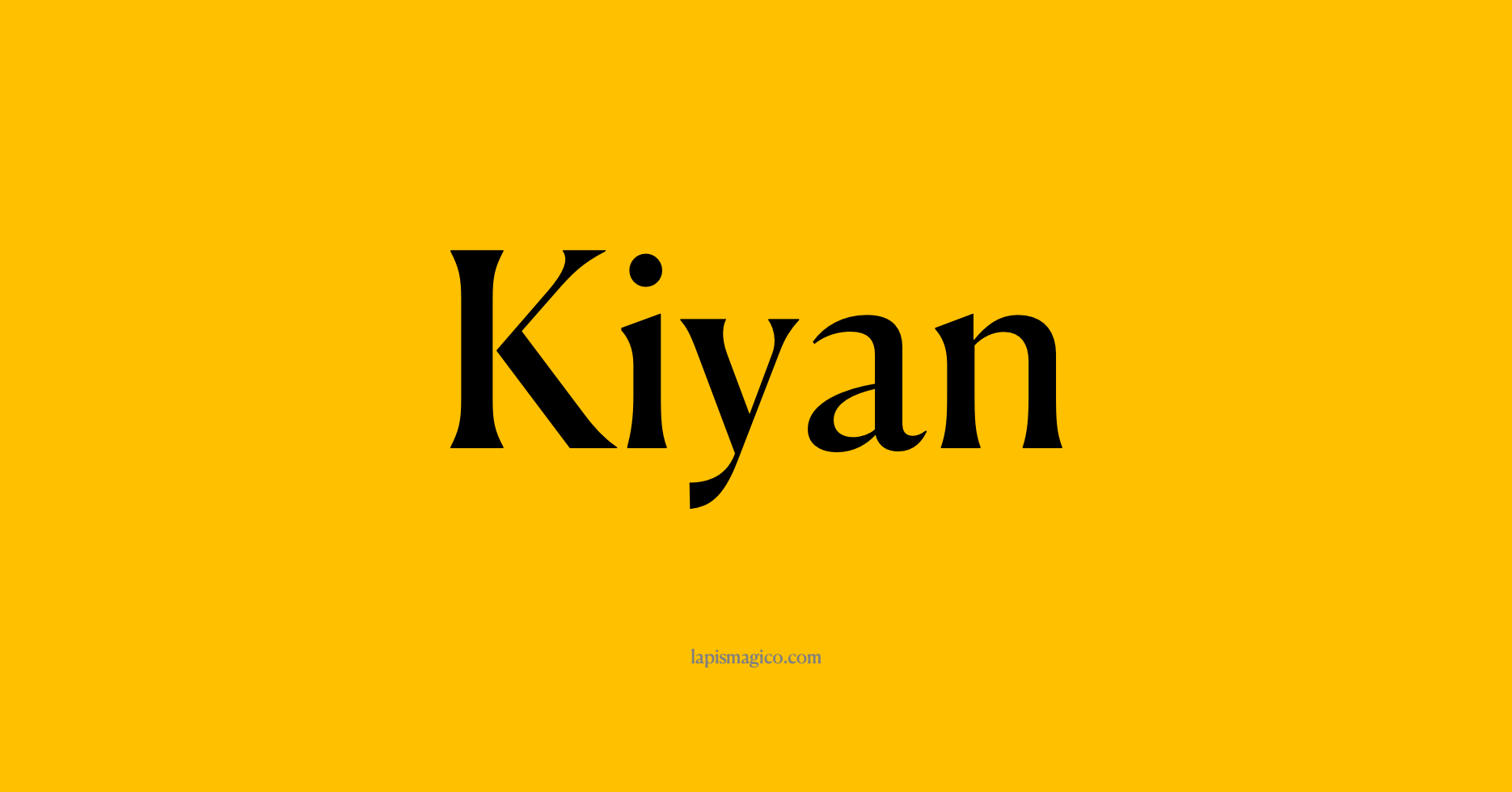 Nome Kiyan, ficha divertida com pontilhado para crianças
