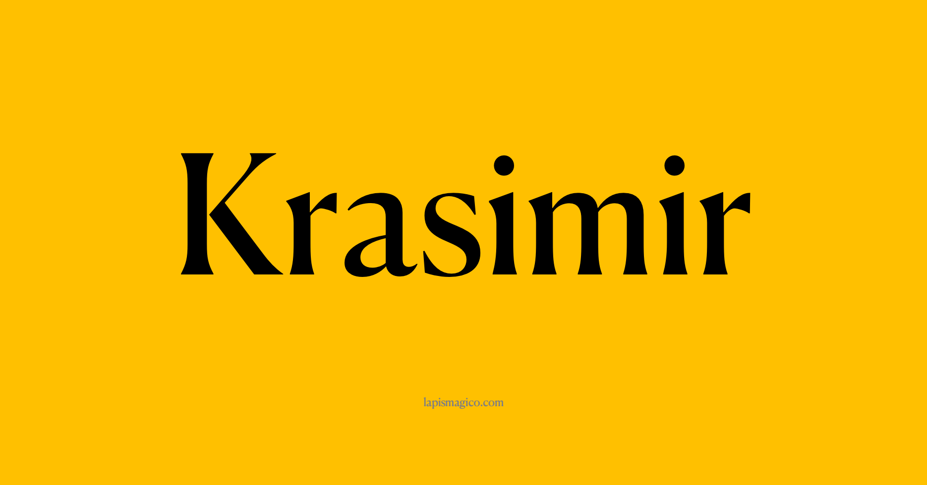 Nome Krasimir, ficha divertida com pontilhado para crianças