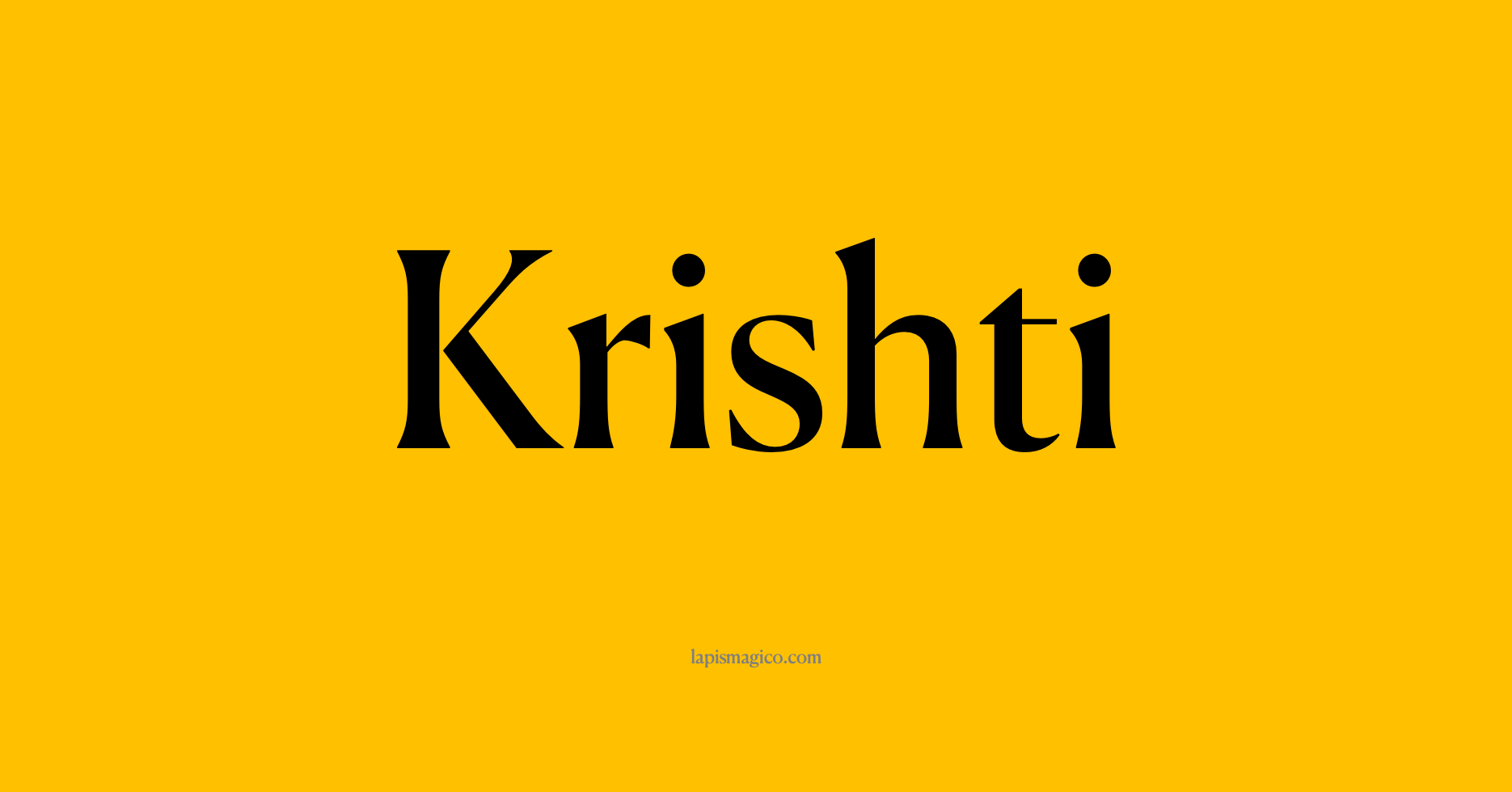 Nome Krishti, ficha divertida com pontilhado para crianças