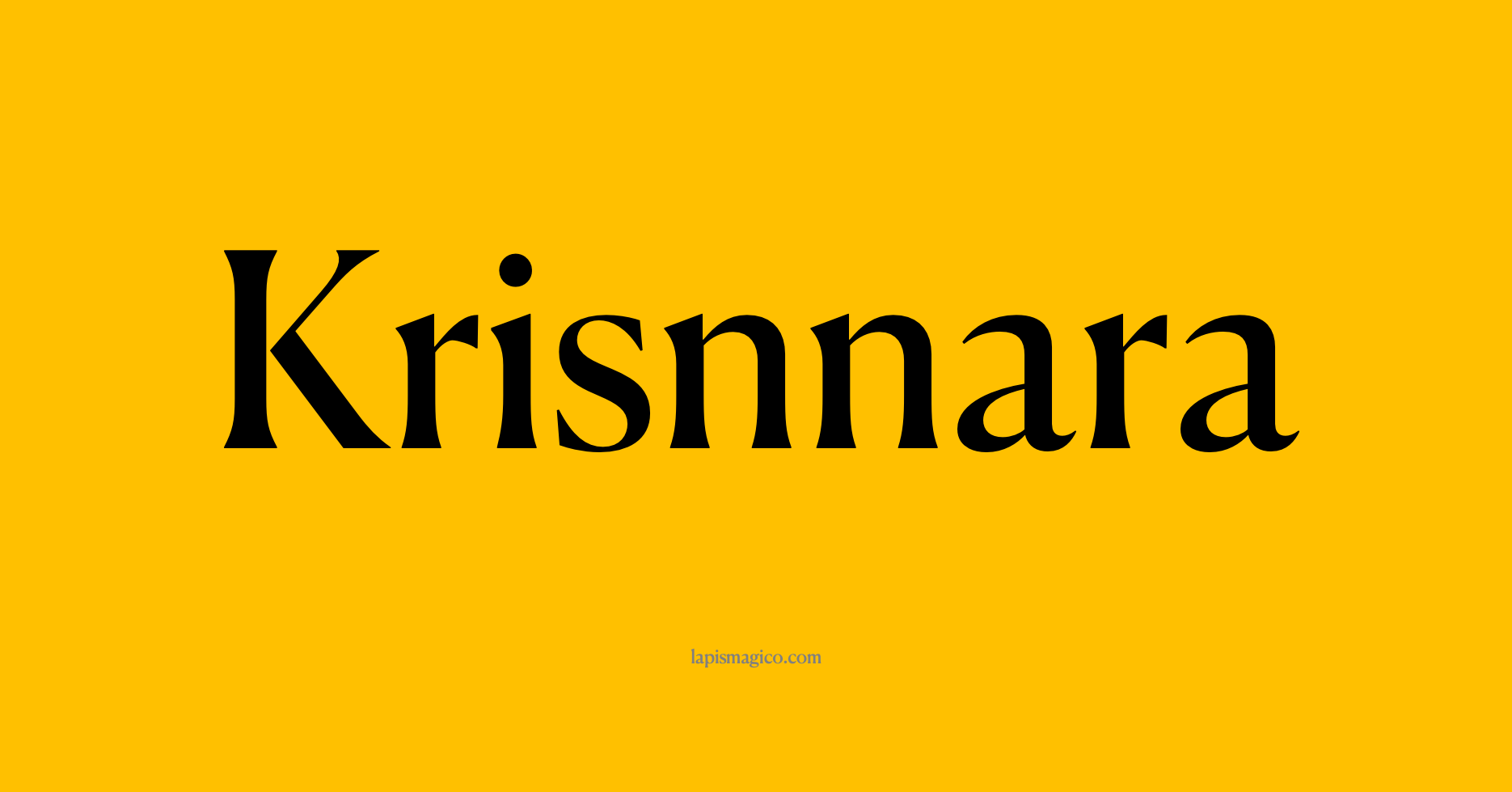 Nome Krisnnara, ficha divertida com pontilhado para crianças