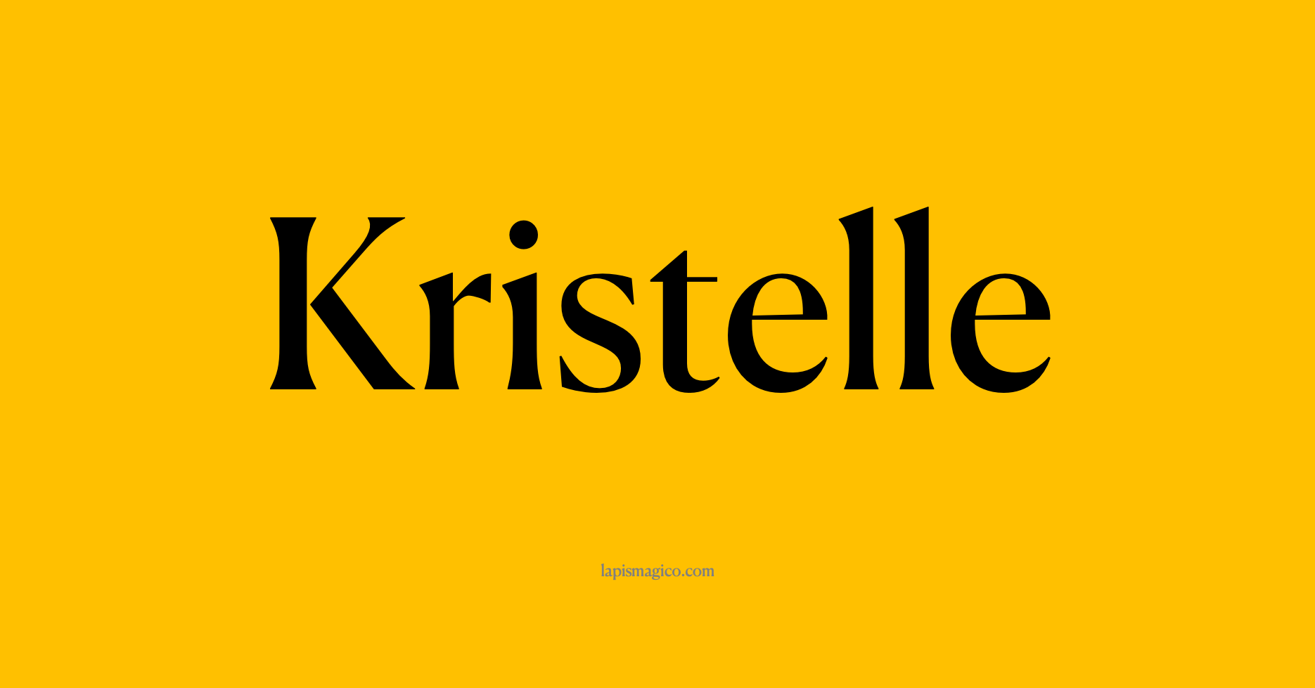 Nome Kristelle, ficha divertida com pontilhado para crianças