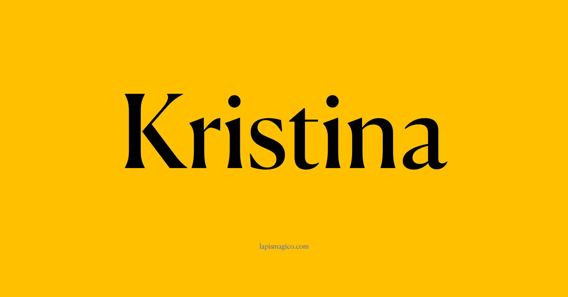 Nome Kristina, ficha divertida com pontilhado para crianças
