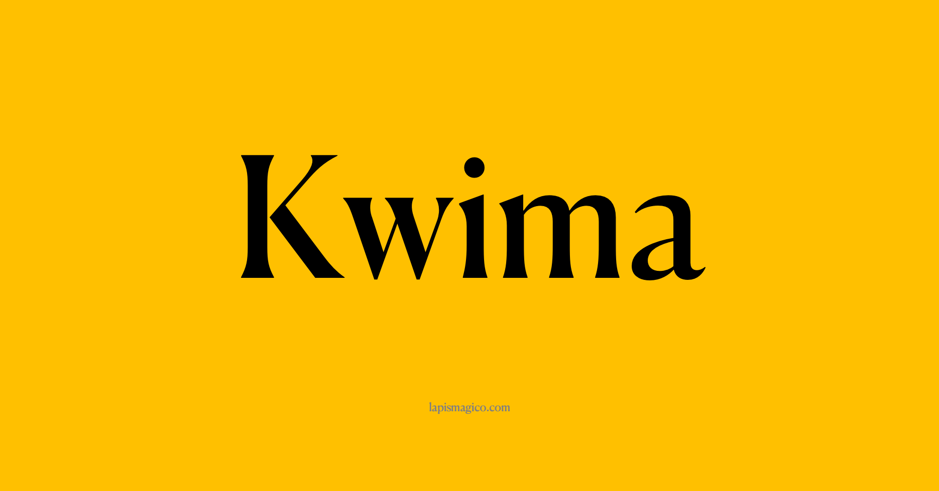 Nome Kwima, ficha divertida com pontilhado para crianças
