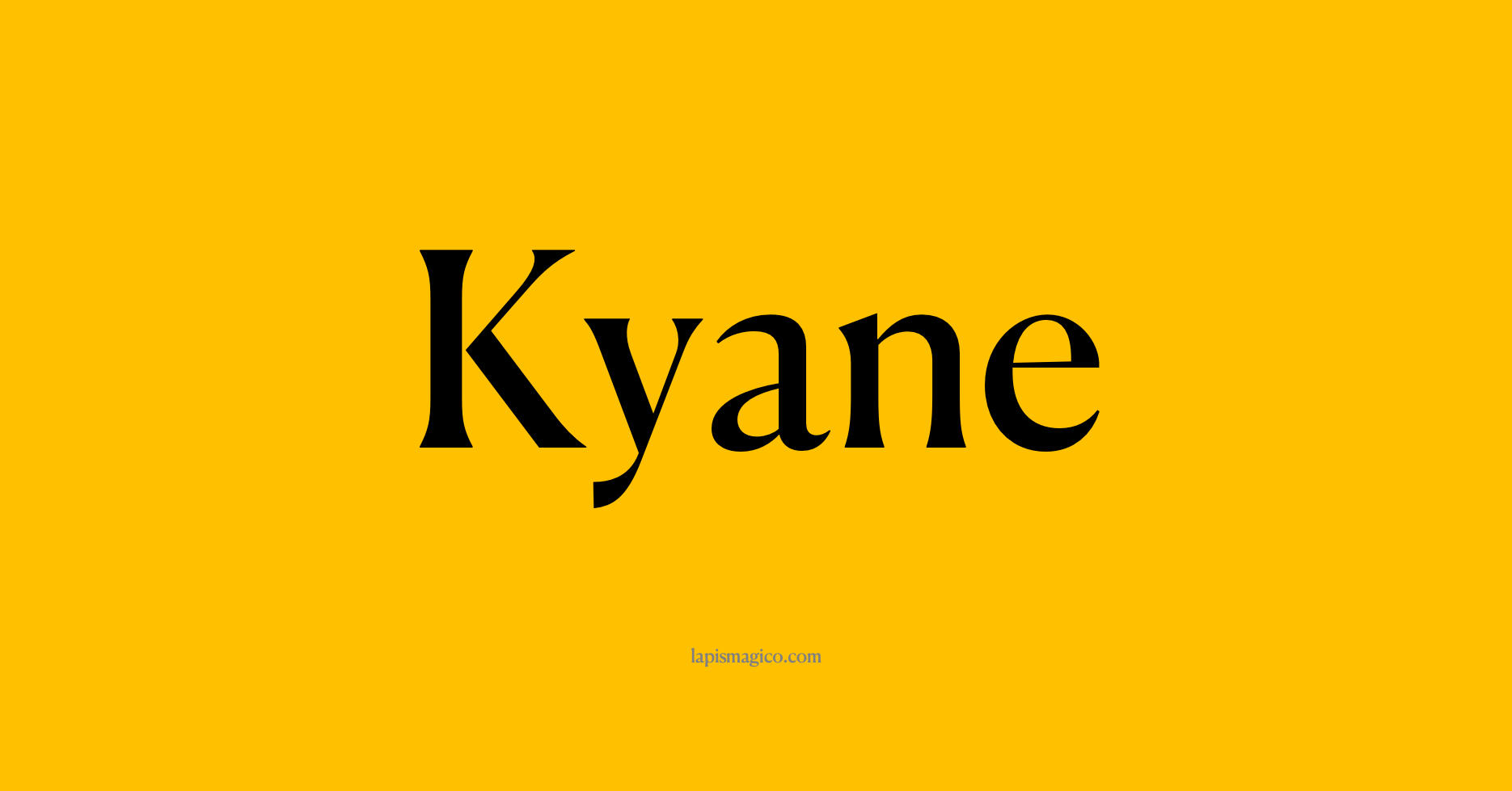 Nome Kyane, ficha divertida com pontilhado para crianças