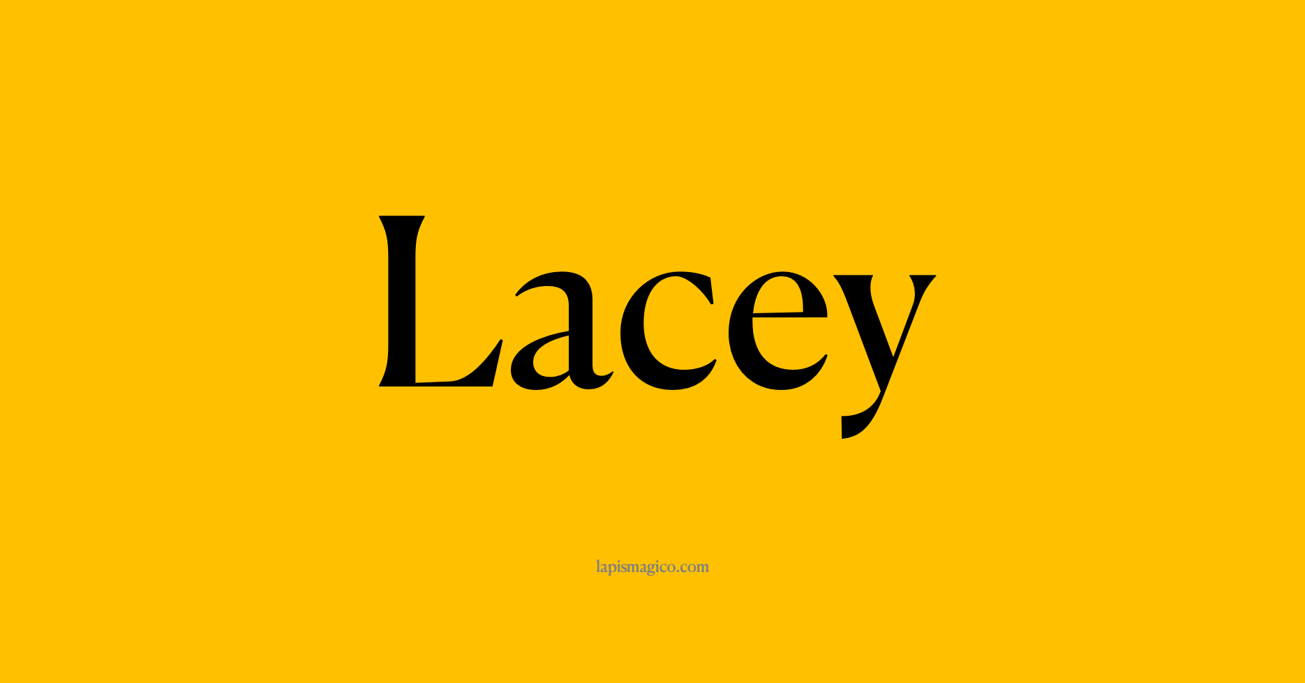 Nome Lacey, ficha divertida com pontilhado para crianças