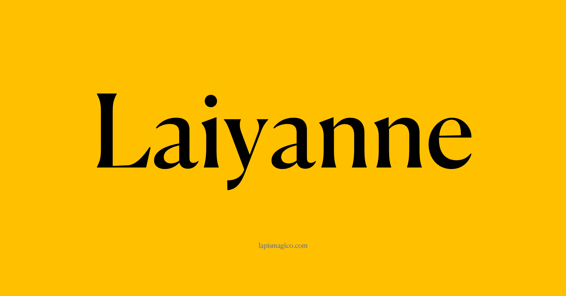 Nome Laiyanne, ficha divertida com pontilhado para crianças