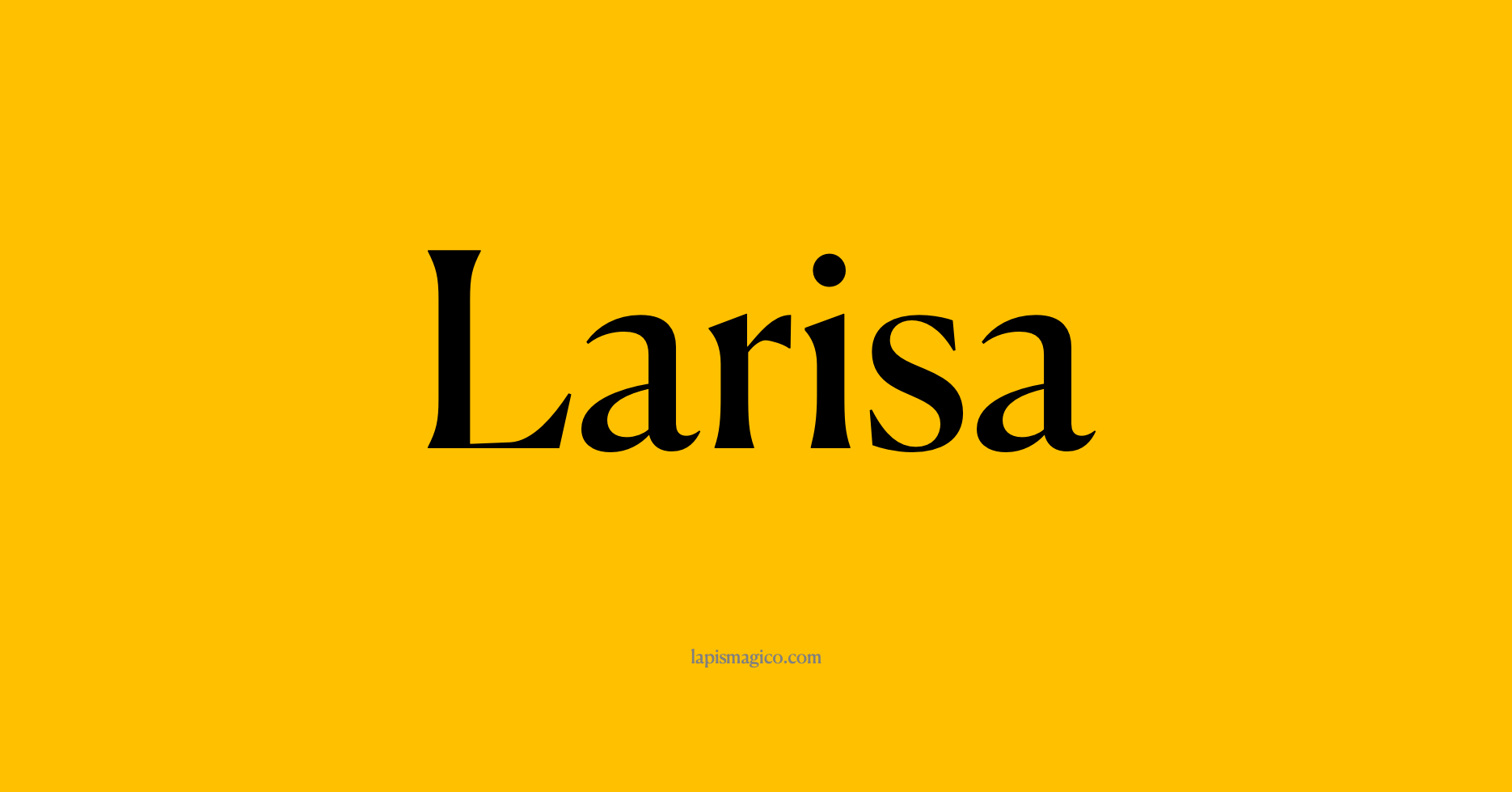 Nome Larisa, ficha divertida com pontilhado para crianças
