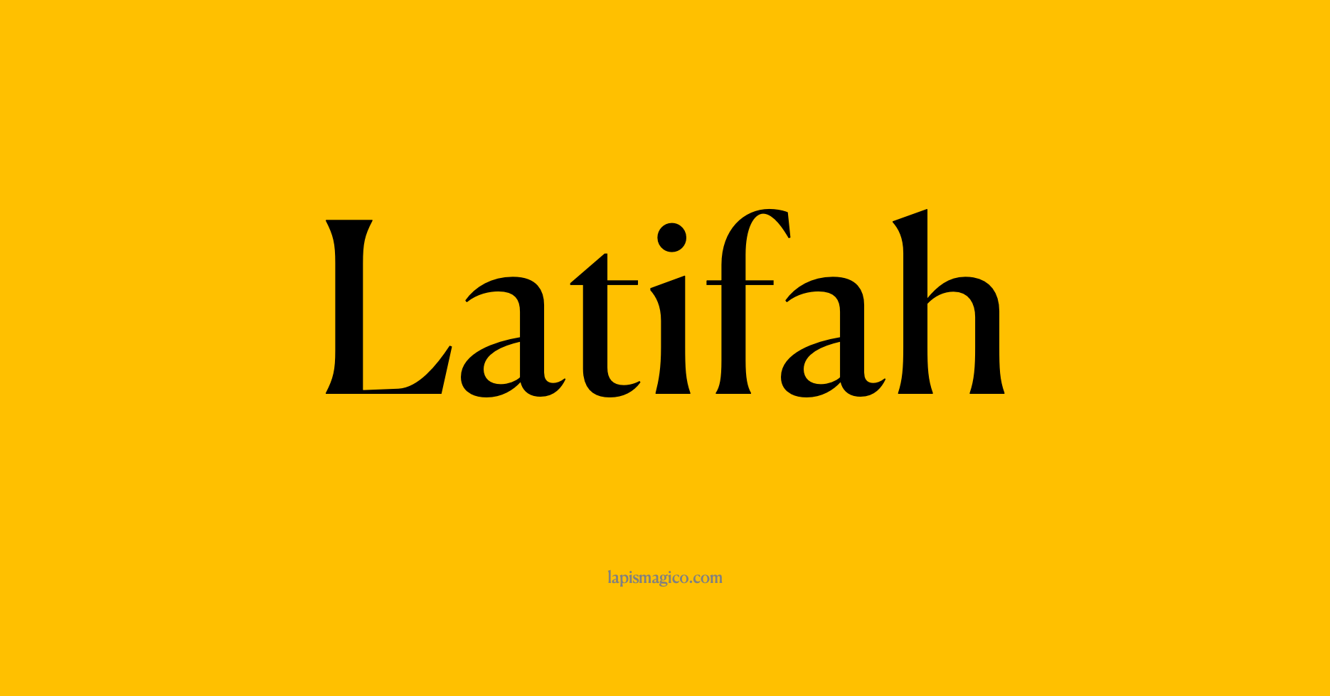 Nome Latifah, ficha divertida com pontilhado para crianças