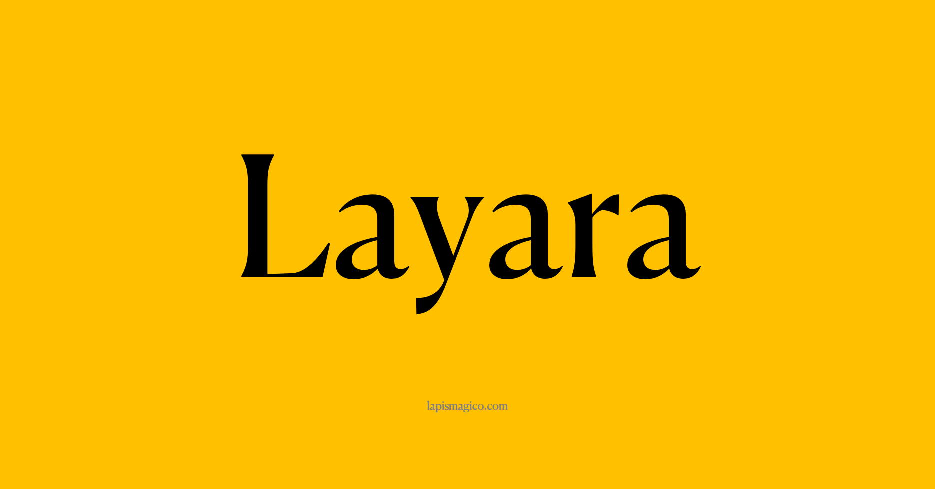 Nome Layara, ficha divertida com pontilhado para crianças