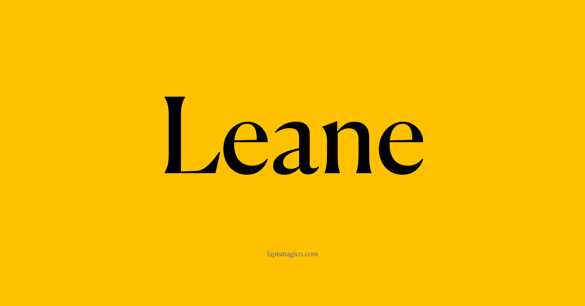 Nome Leane, ficha divertida com pontilhado para crianças