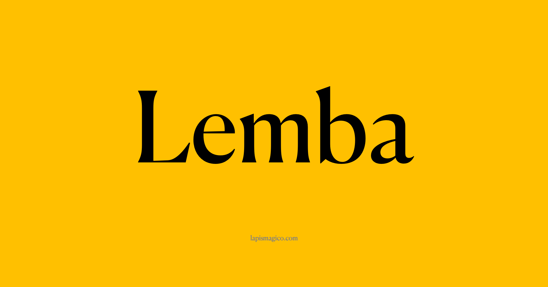 Nome Lemba, ficha divertida com pontilhado para crianças