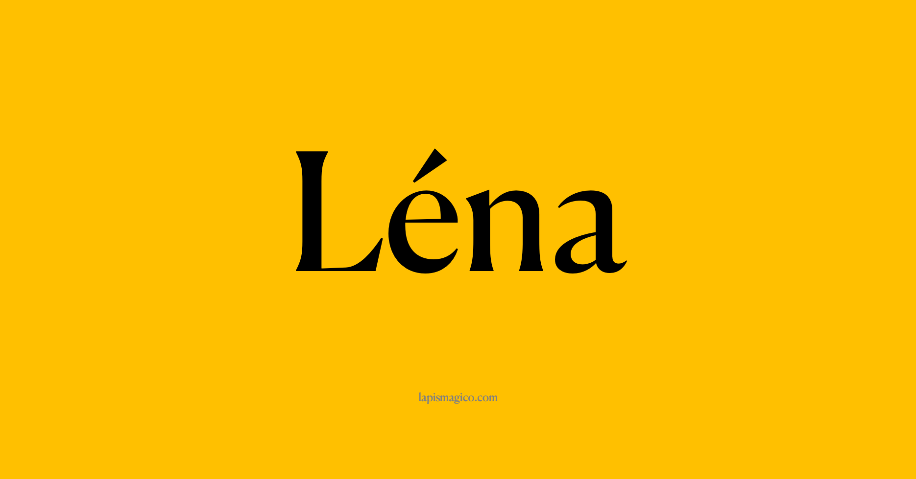 Nome Léna, ficha divertida com pontilhado para crianças