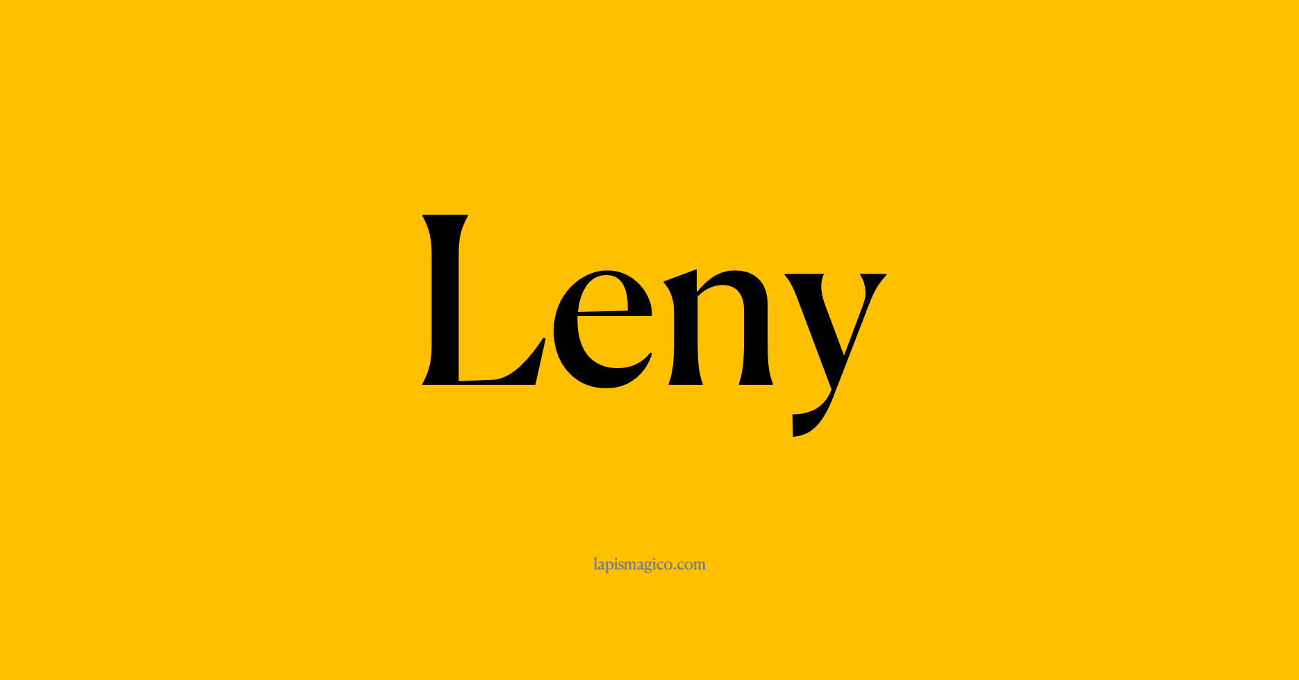 Nome Leny, ficha divertida com pontilhado para crianças