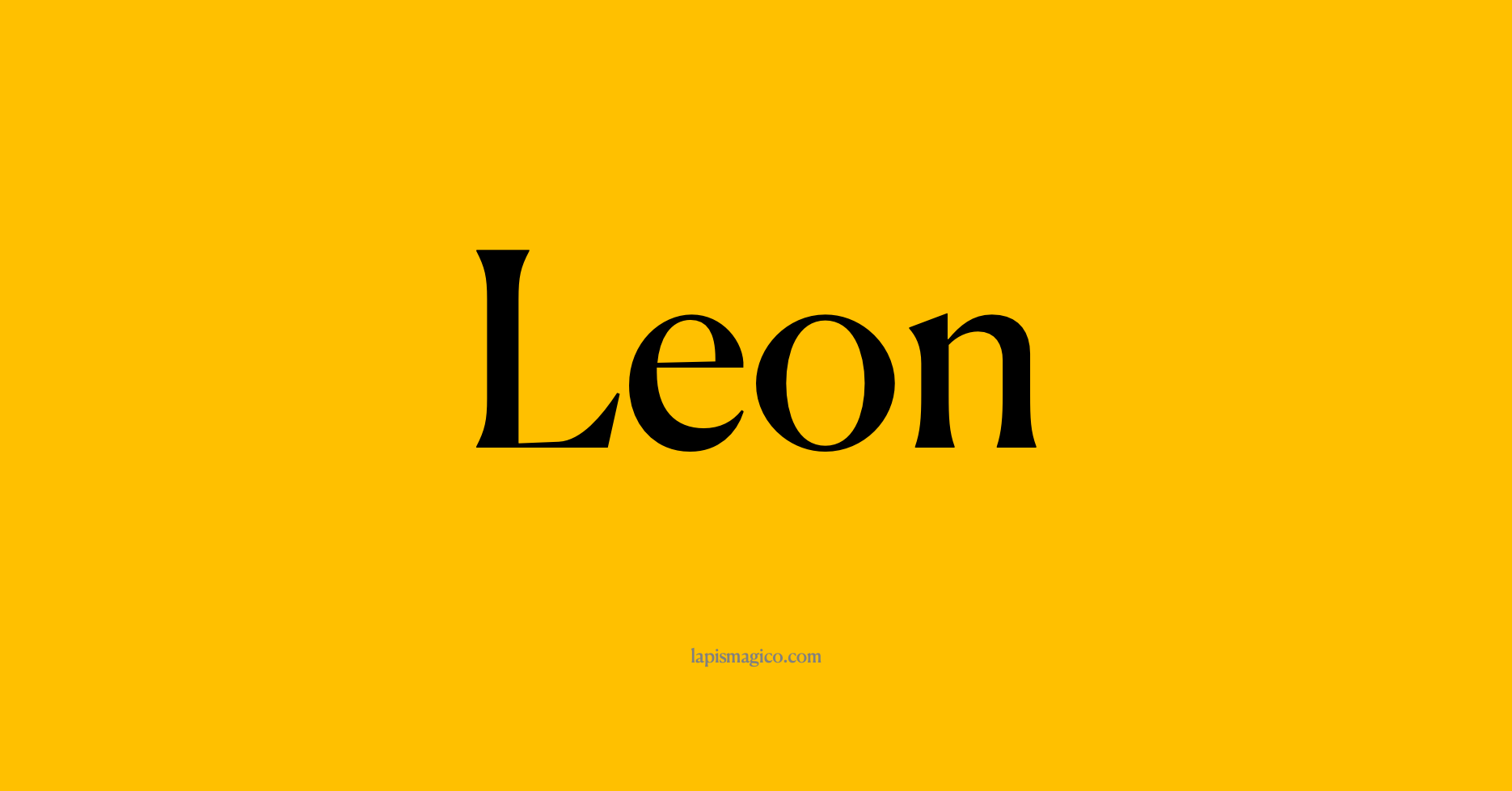 Nome Leon, ficha divertida com pontilhado para crianças