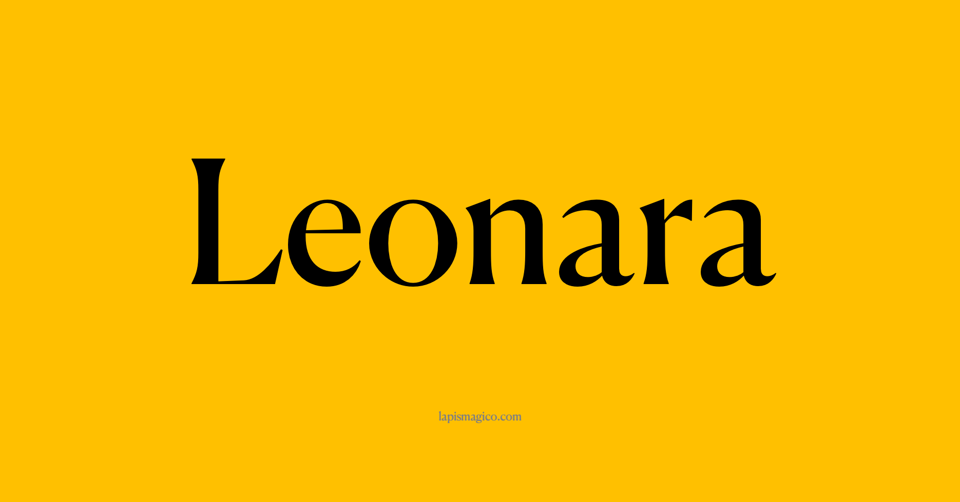 Nome Leonara, ficha divertida com pontilhado para crianças