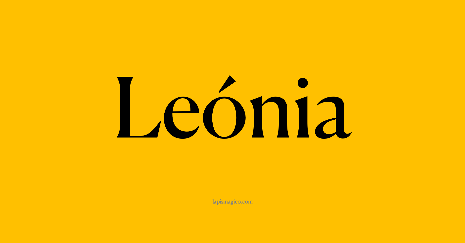 Nome Leónia, ficha divertida com pontilhado para crianças