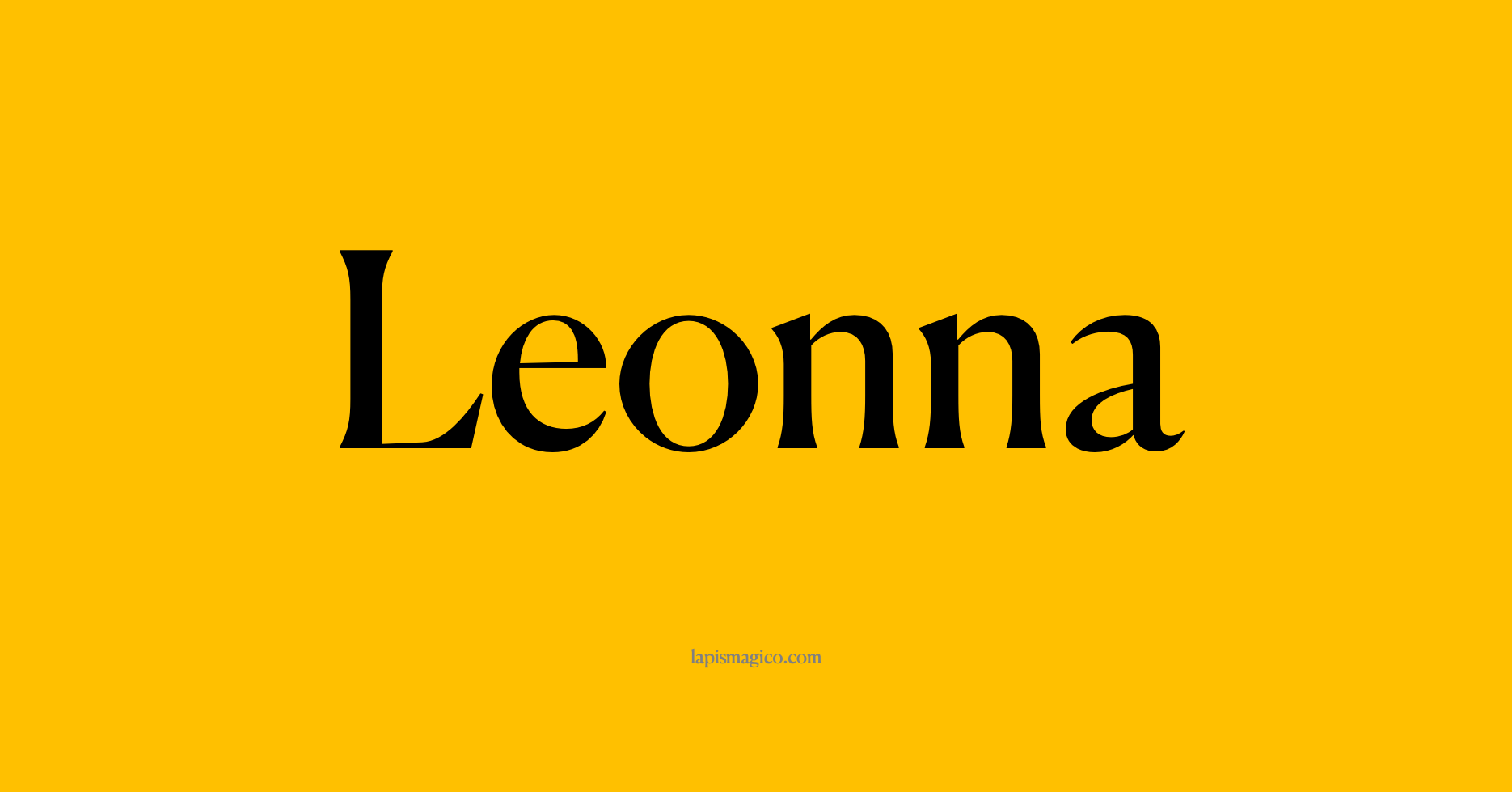 Nome Leonna, ficha divertida com pontilhado para crianças