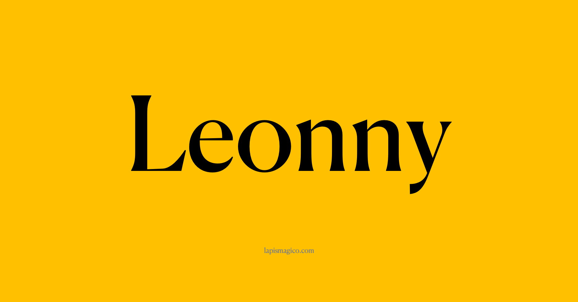 Nome Leonny, ficha divertida com pontilhado para crianças