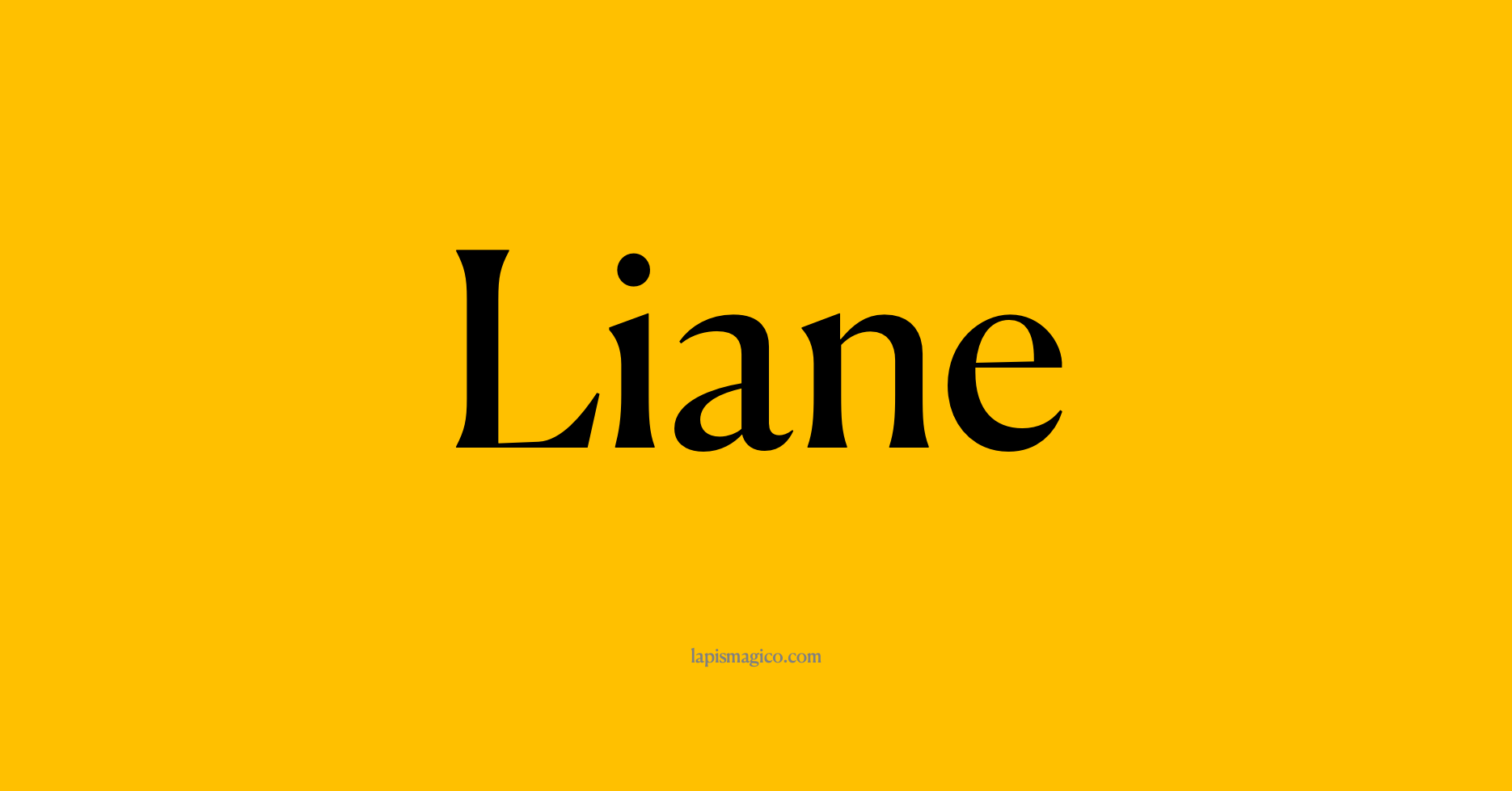 Nome Liane, ficha divertida com pontilhado para crianças