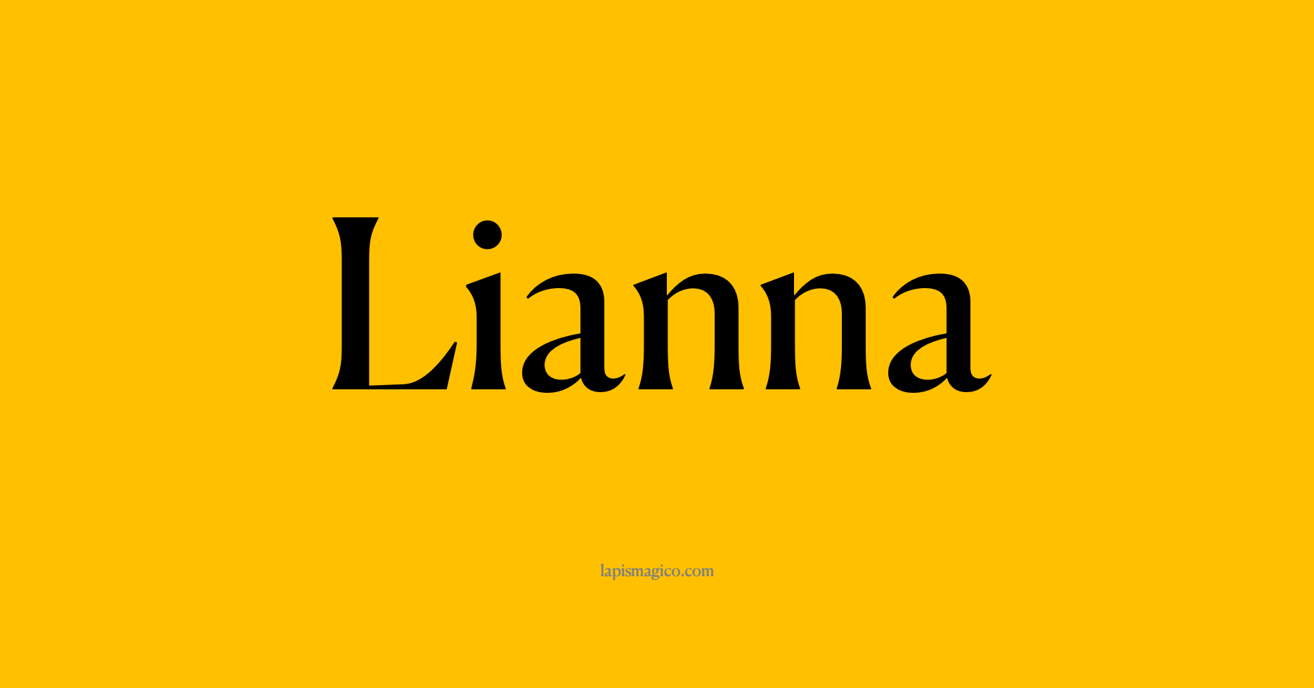 Nome Lianna, ficha divertida com pontilhado para crianças