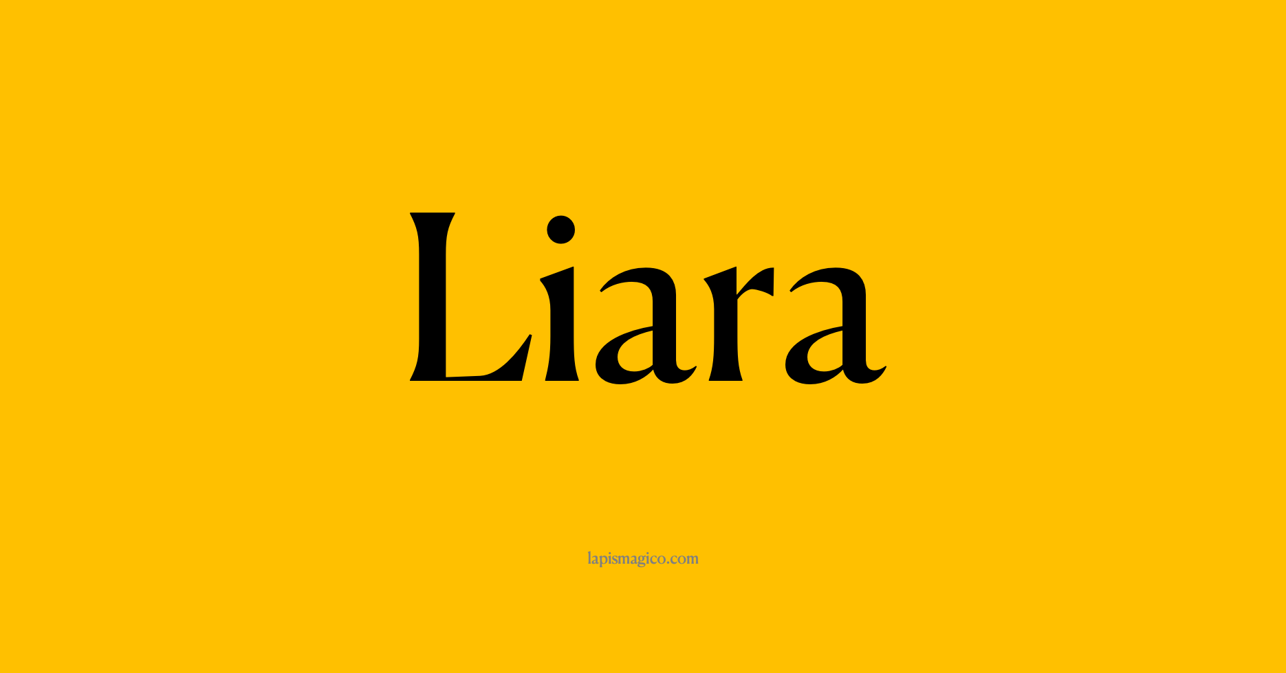 Nome Liara, ficha divertida com pontilhado para crianças