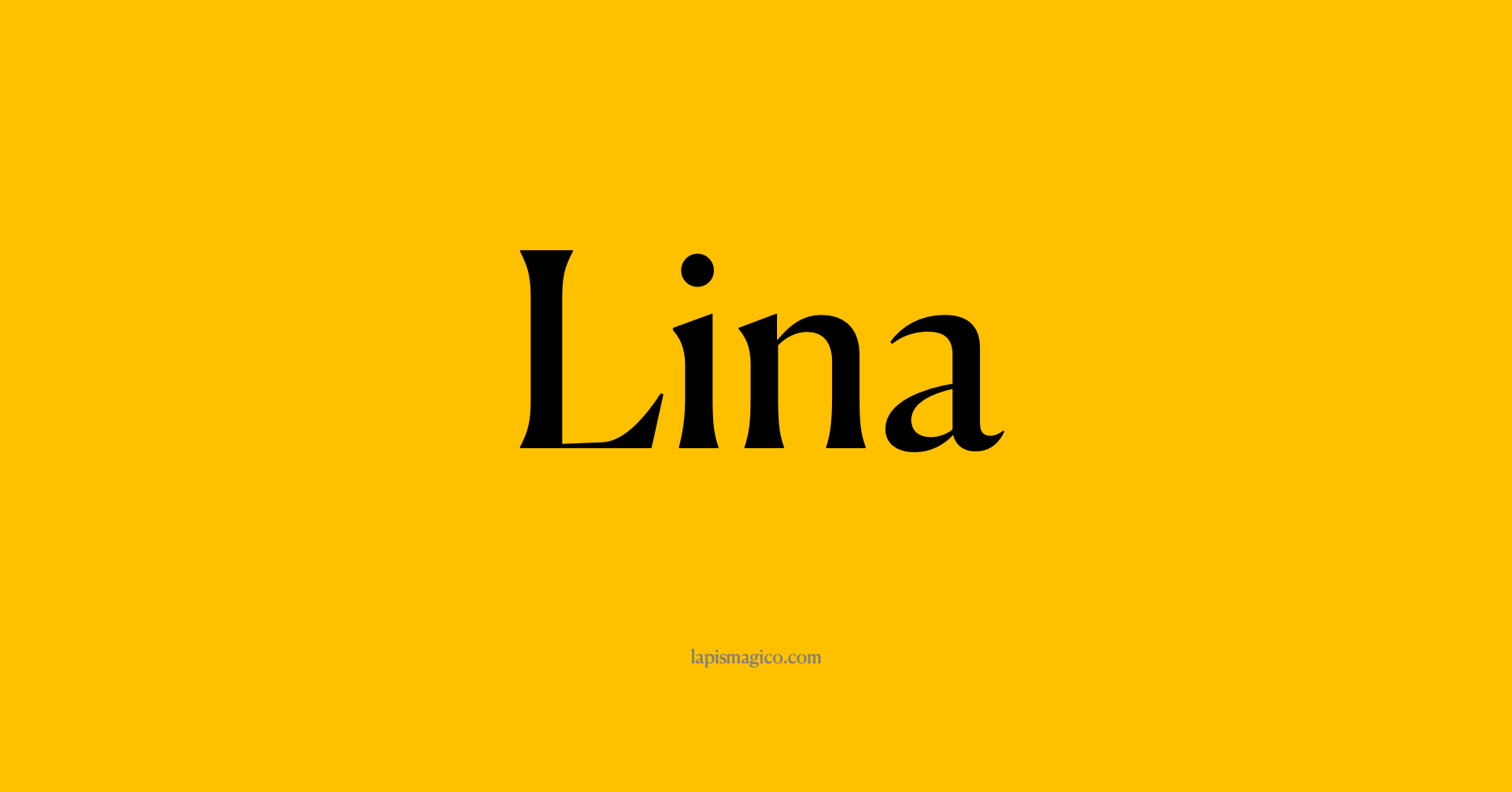 Nome Lina, ficha divertida com pontilhado para crianças