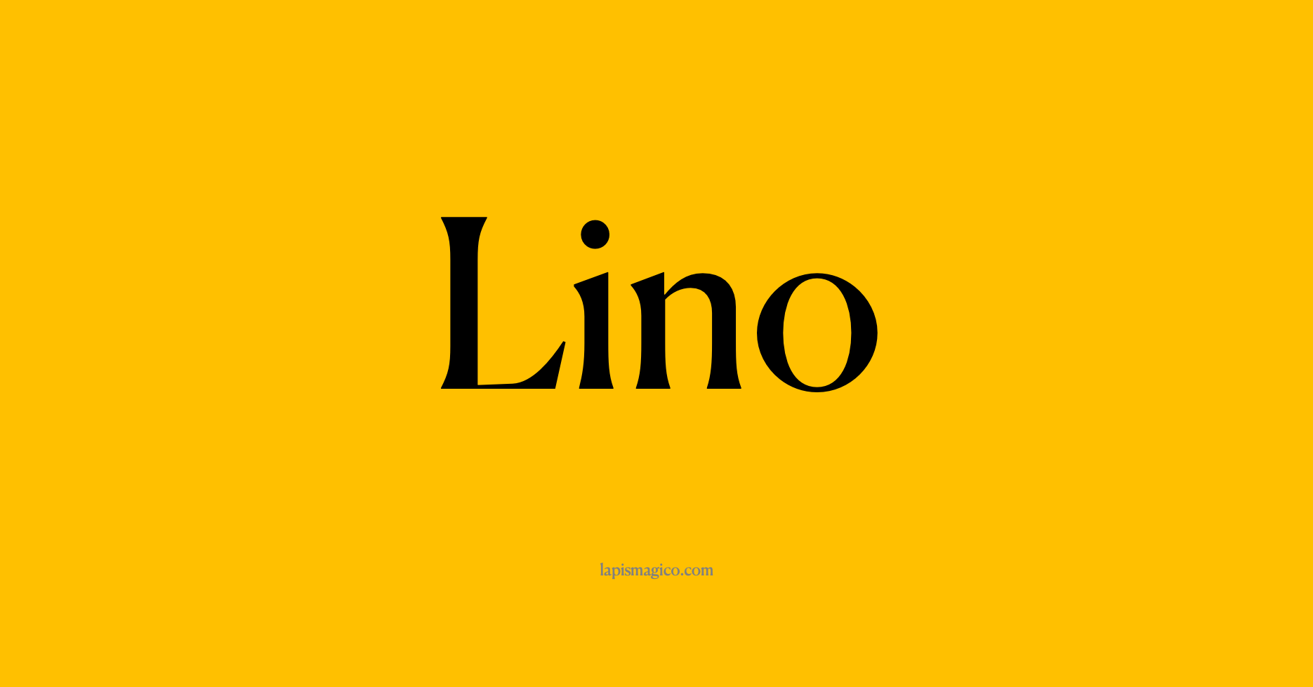 Nome Lino, ficha divertida com pontilhado para crianças