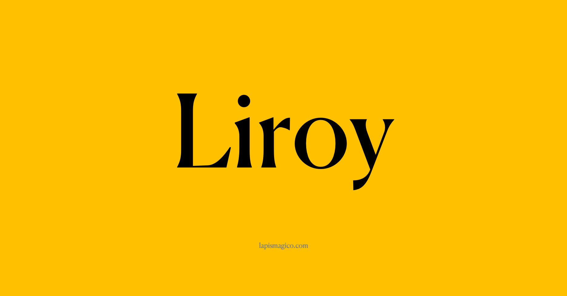 Nome Liroy, ficha divertida com pontilhado para crianças