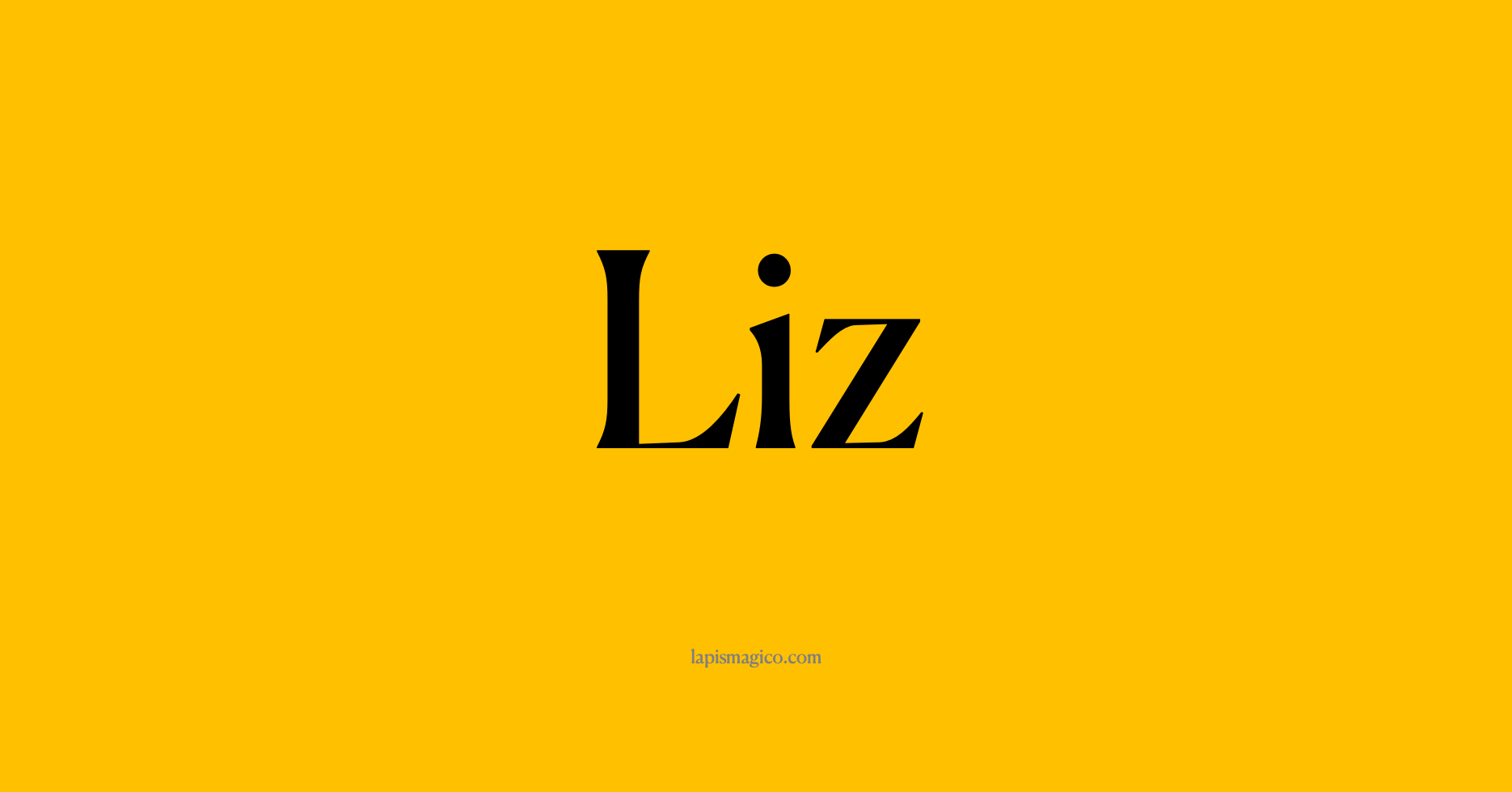 Nome Liz, ficha divertida com pontilhado para crianças