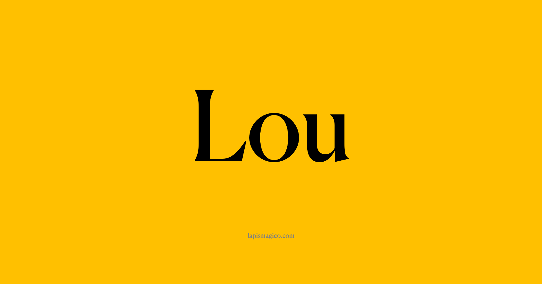 Nome Lou, ficha divertida com pontilhado para crianças