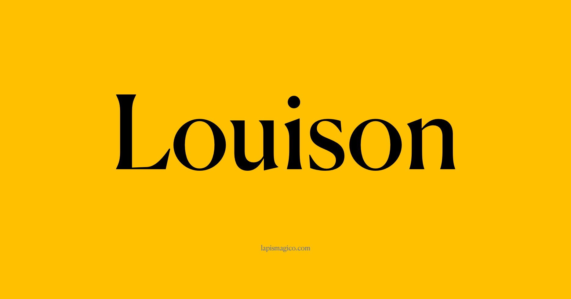 Nome Louison, ficha divertida com pontilhado para crianças