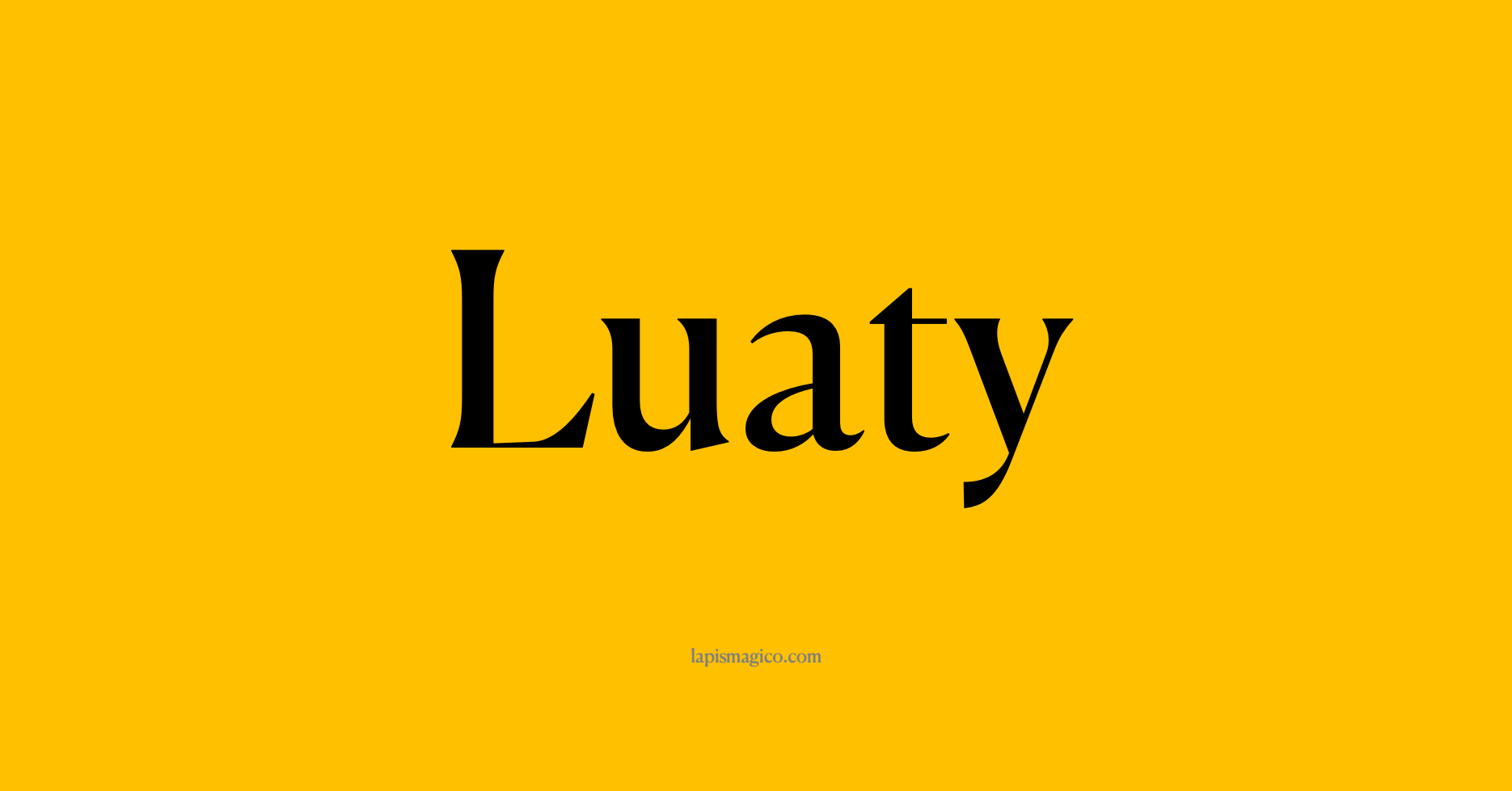 Nome Luaty, ficha divertida com pontilhado para crianças