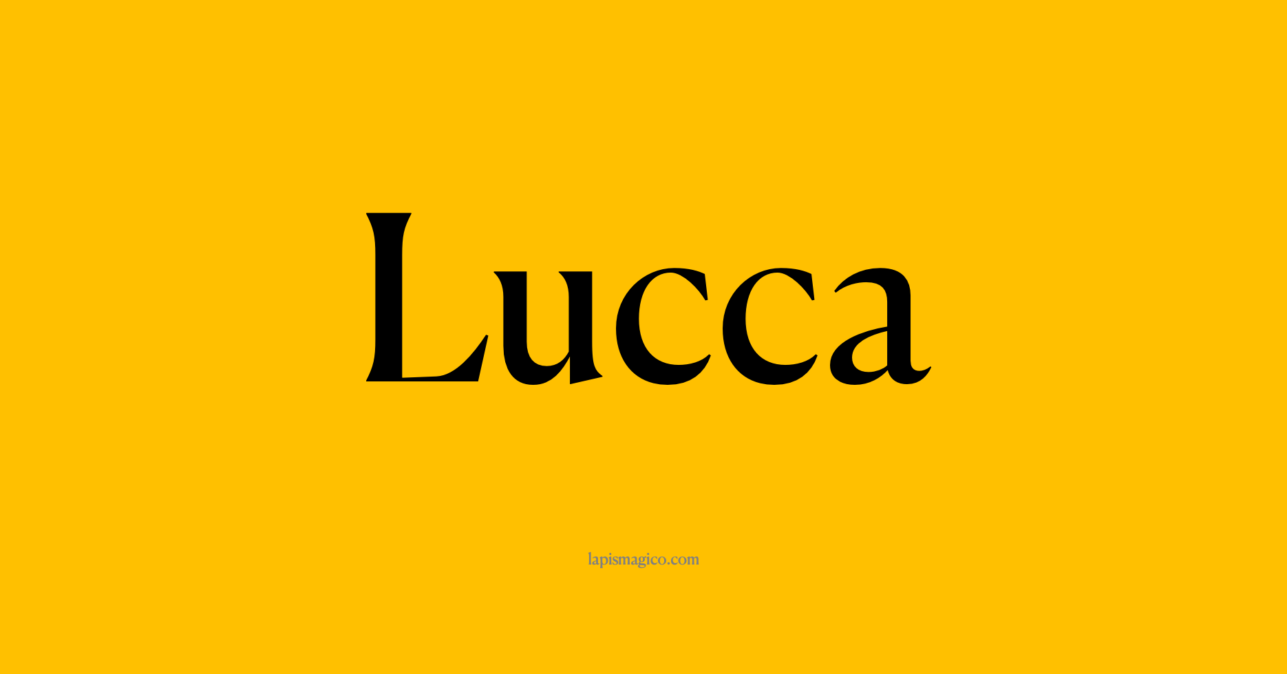 Nome Lucca, ficha divertida com pontilhado para crianças