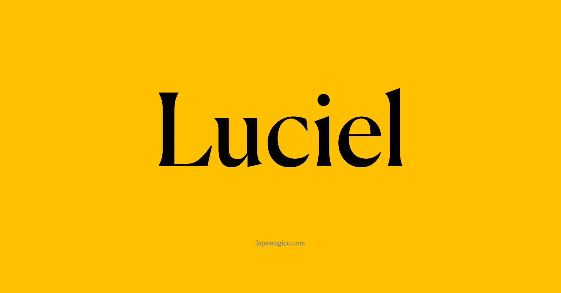 Nome Luciel, ficha divertida com pontilhado para crianças