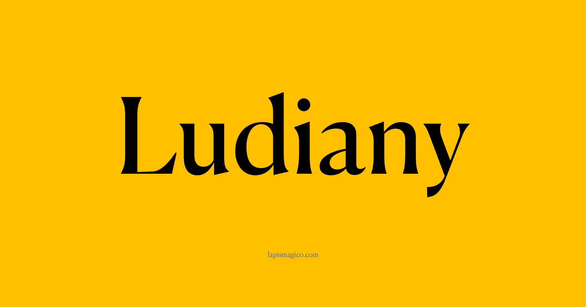 Nome Ludiany, ficha divertida com pontilhado para crianças