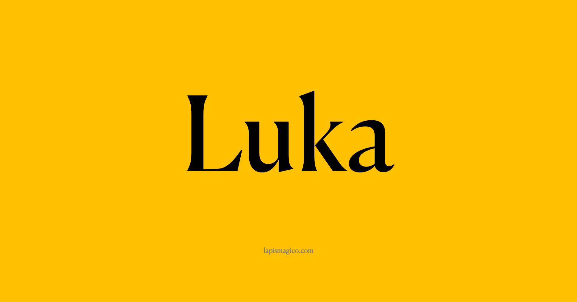 Nome Luka, ficha divertida com pontilhado para crianças