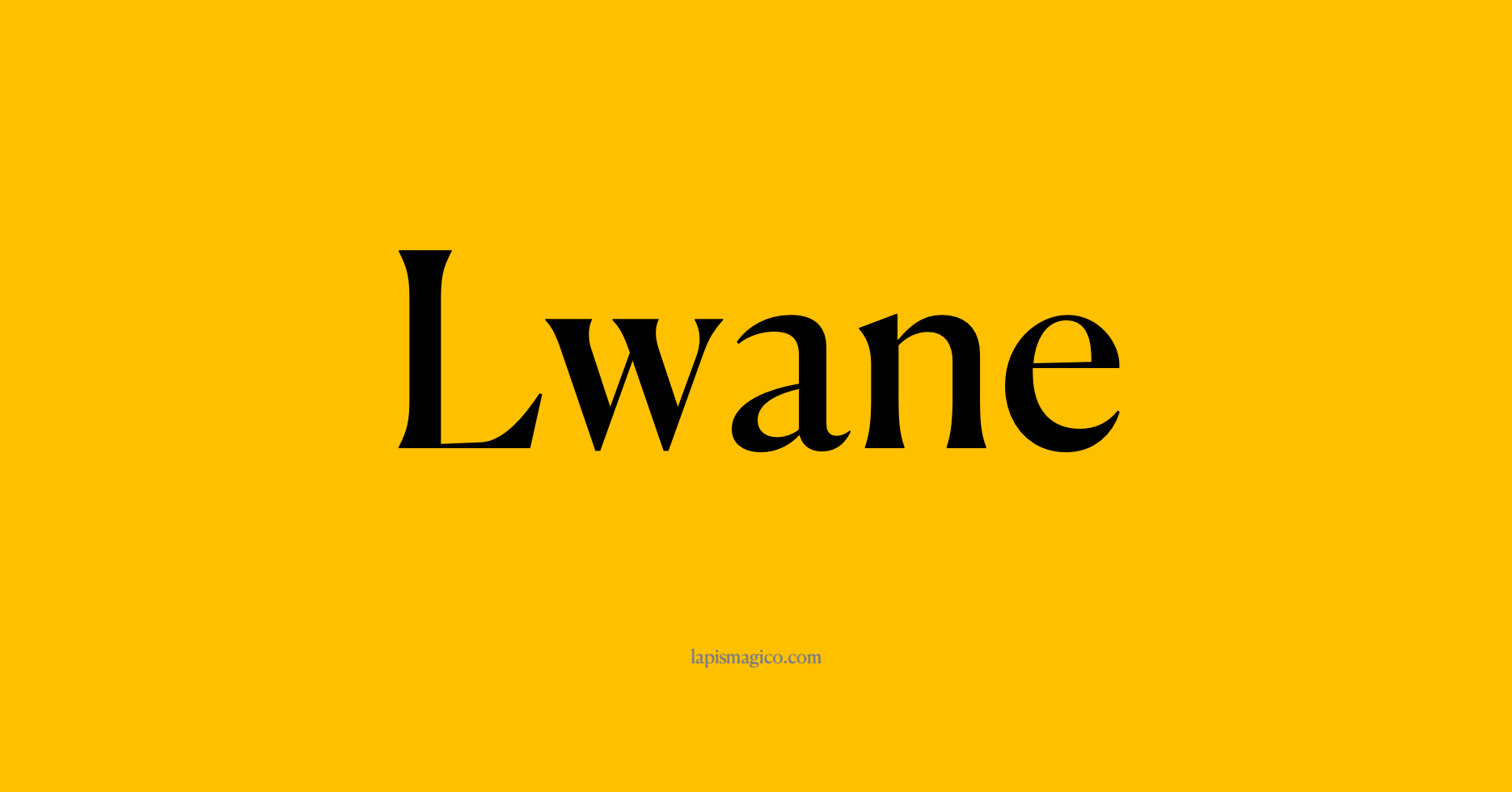 Nome Lwane, ficha divertida com pontilhado para crianças
