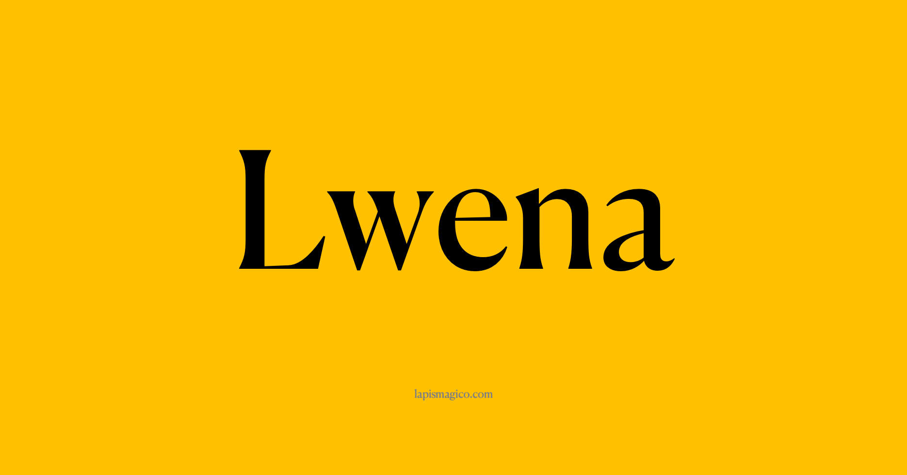 Nome Lwena, ficha divertida com pontilhado para crianças