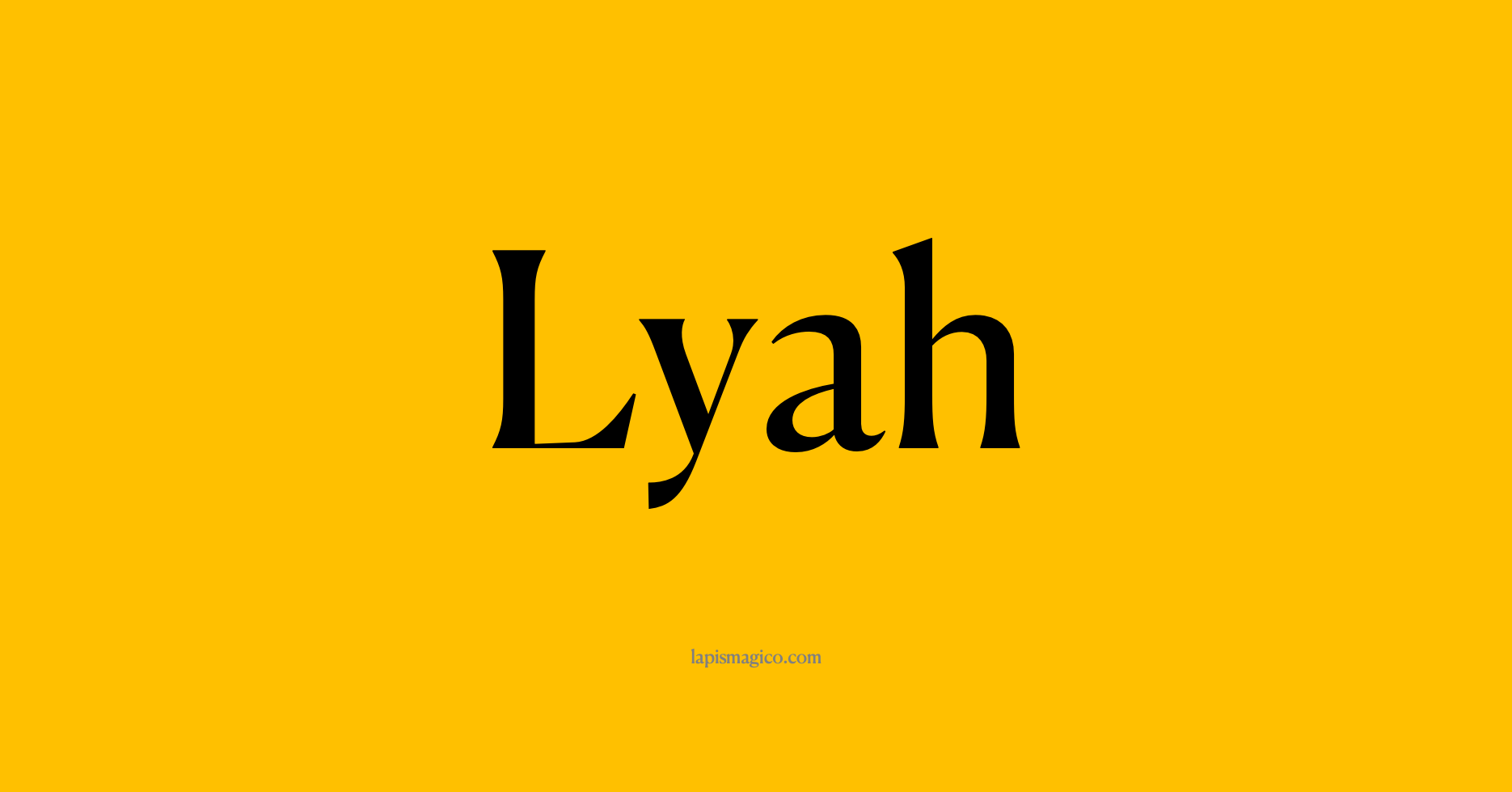 Nome Lyah, ficha divertida com pontilhado para crianças