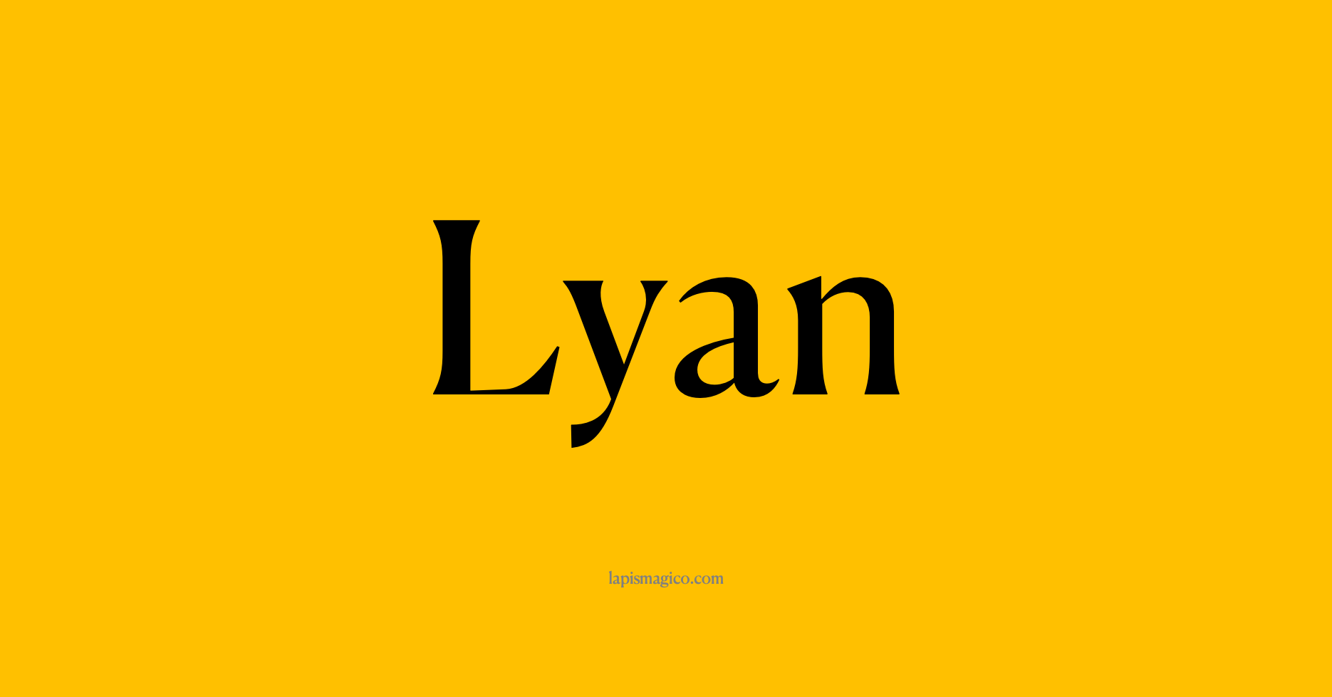 Nome Lyan, ficha divertida com pontilhado para crianças