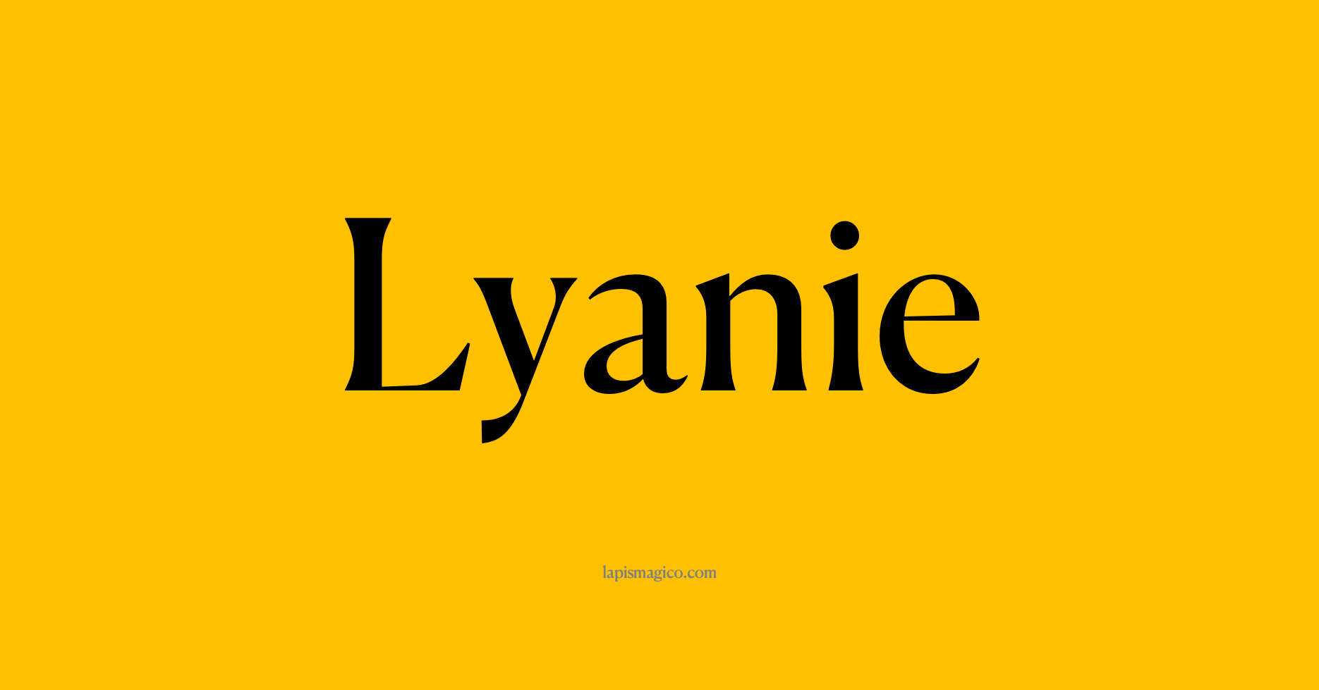 Nome Lyanie, ficha divertida com pontilhado para crianças