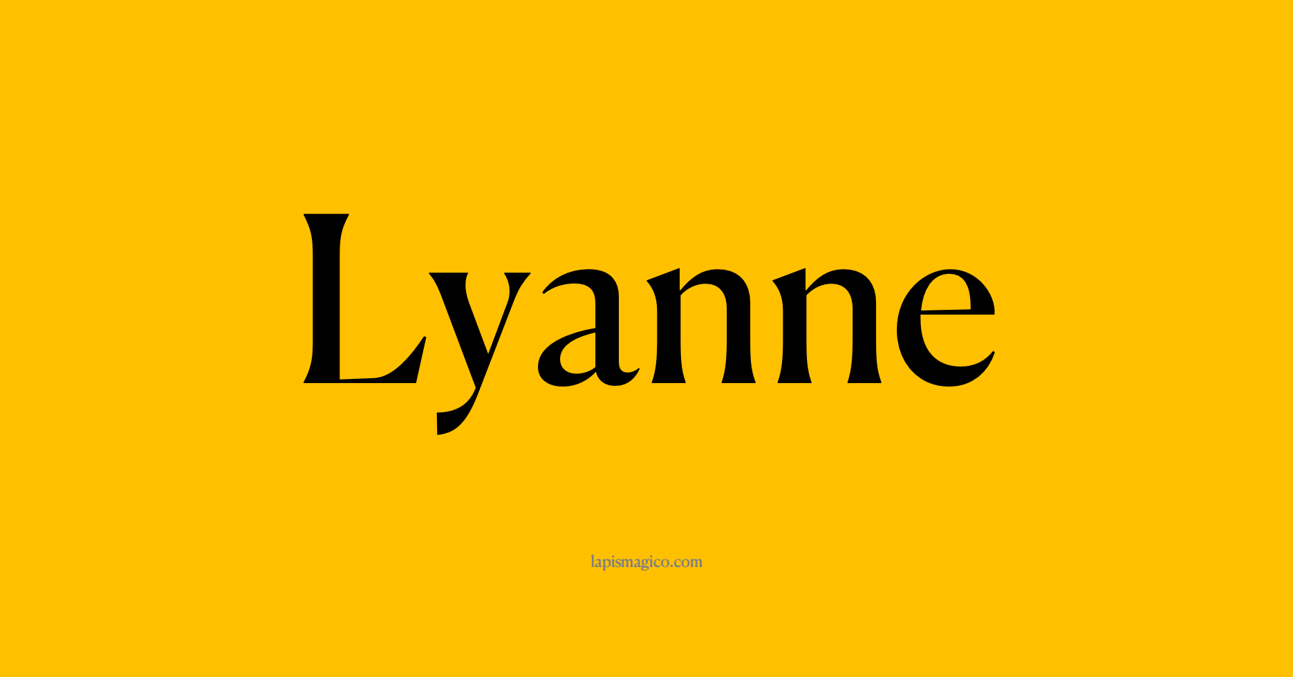 Nome Lyanne, ficha divertida com pontilhado para crianças