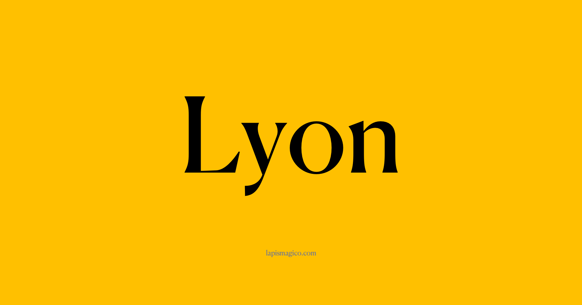 Nome Lyon, ficha divertida com pontilhado para crianças