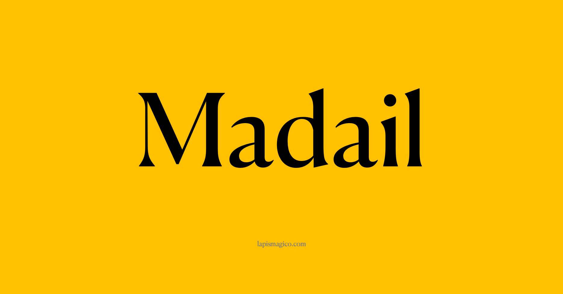 Nome Madail, ficha divertida com pontilhado para crianças